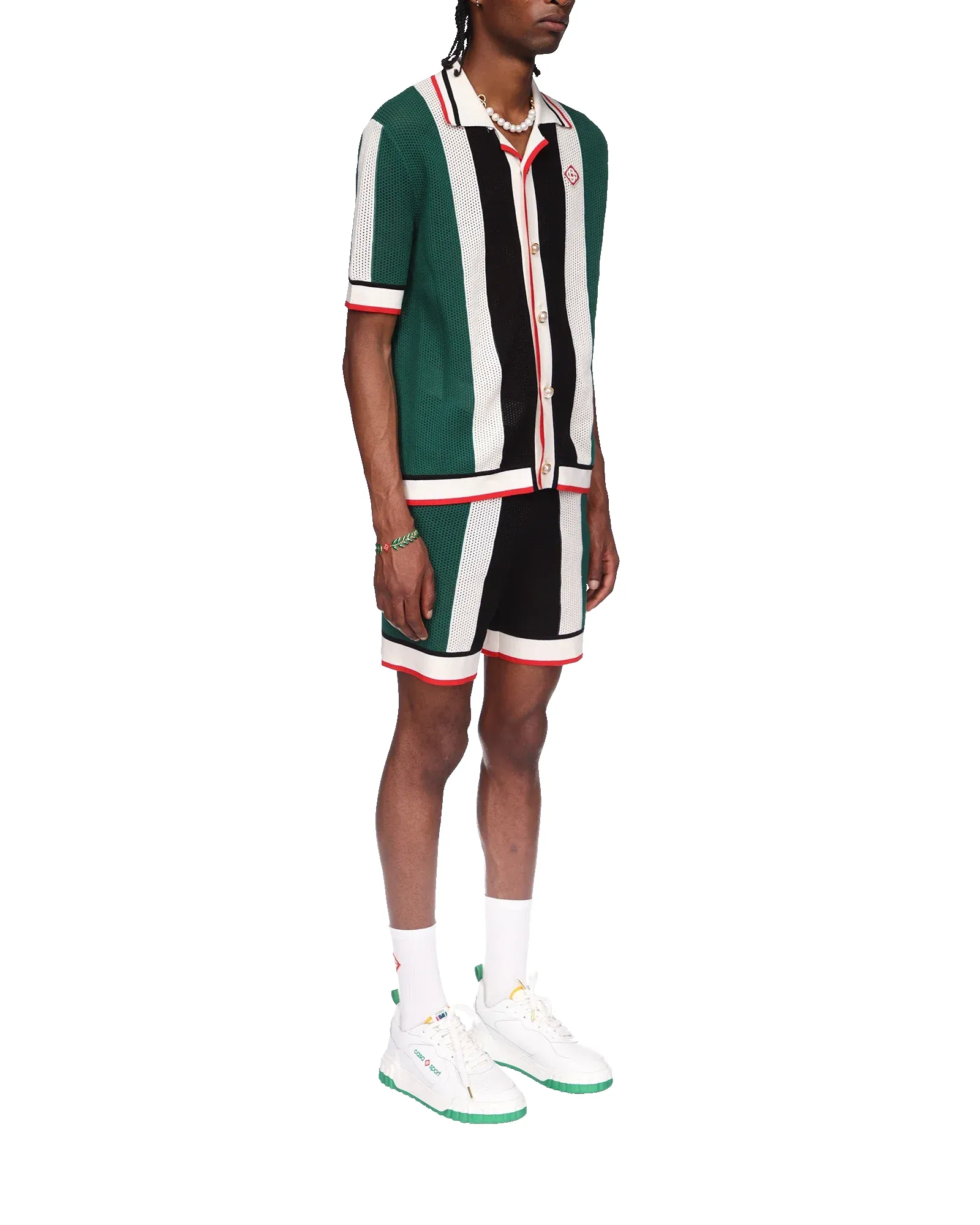 Striped Mesh Shirt sold by Casablanca product image thumbnail 5