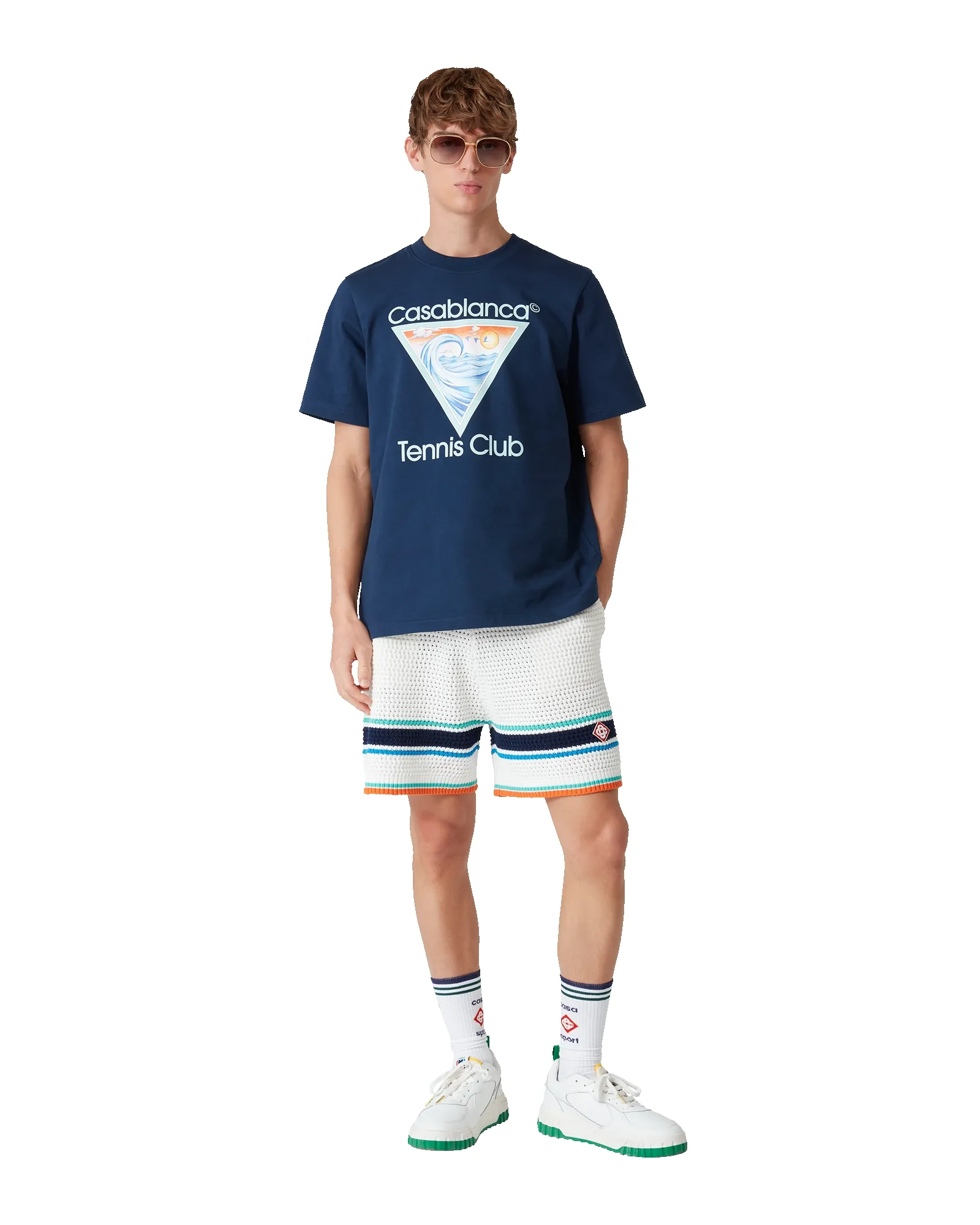 Tennis Club Icon Short Sleeve T-Shirt sold by Casablanca product image thumbnail 2
