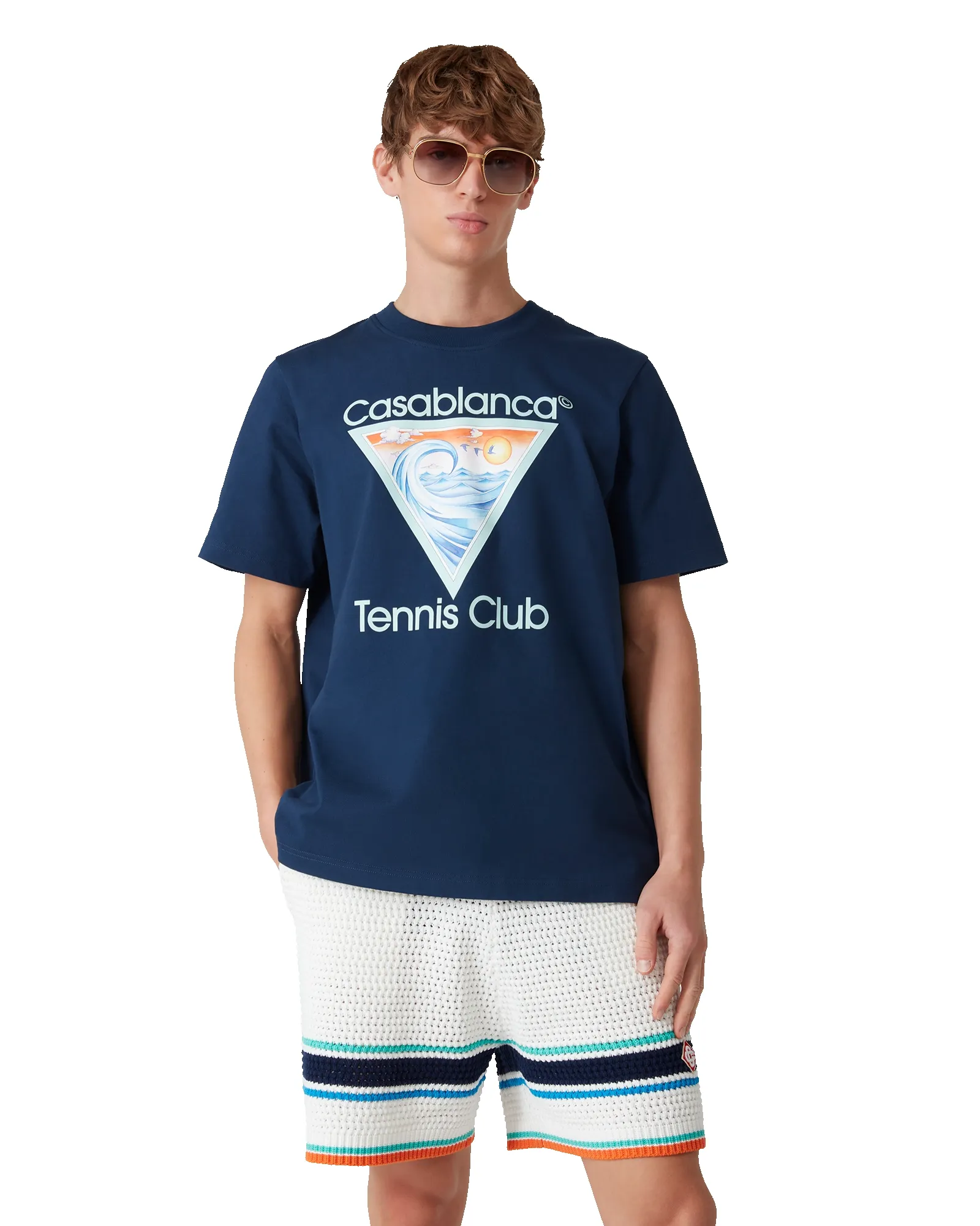 Tennis Club Icon Short Sleeve T-Shirt sold by Casablanca product image thumbnail 4
