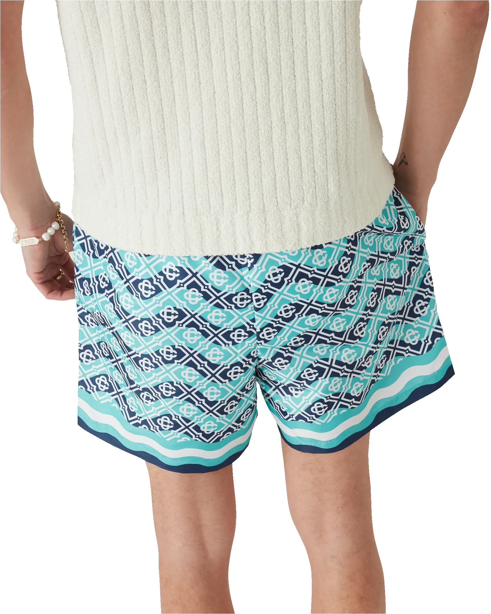 Monogram Wave Swim Shorts sold by Casablanca product image thumbnail 4