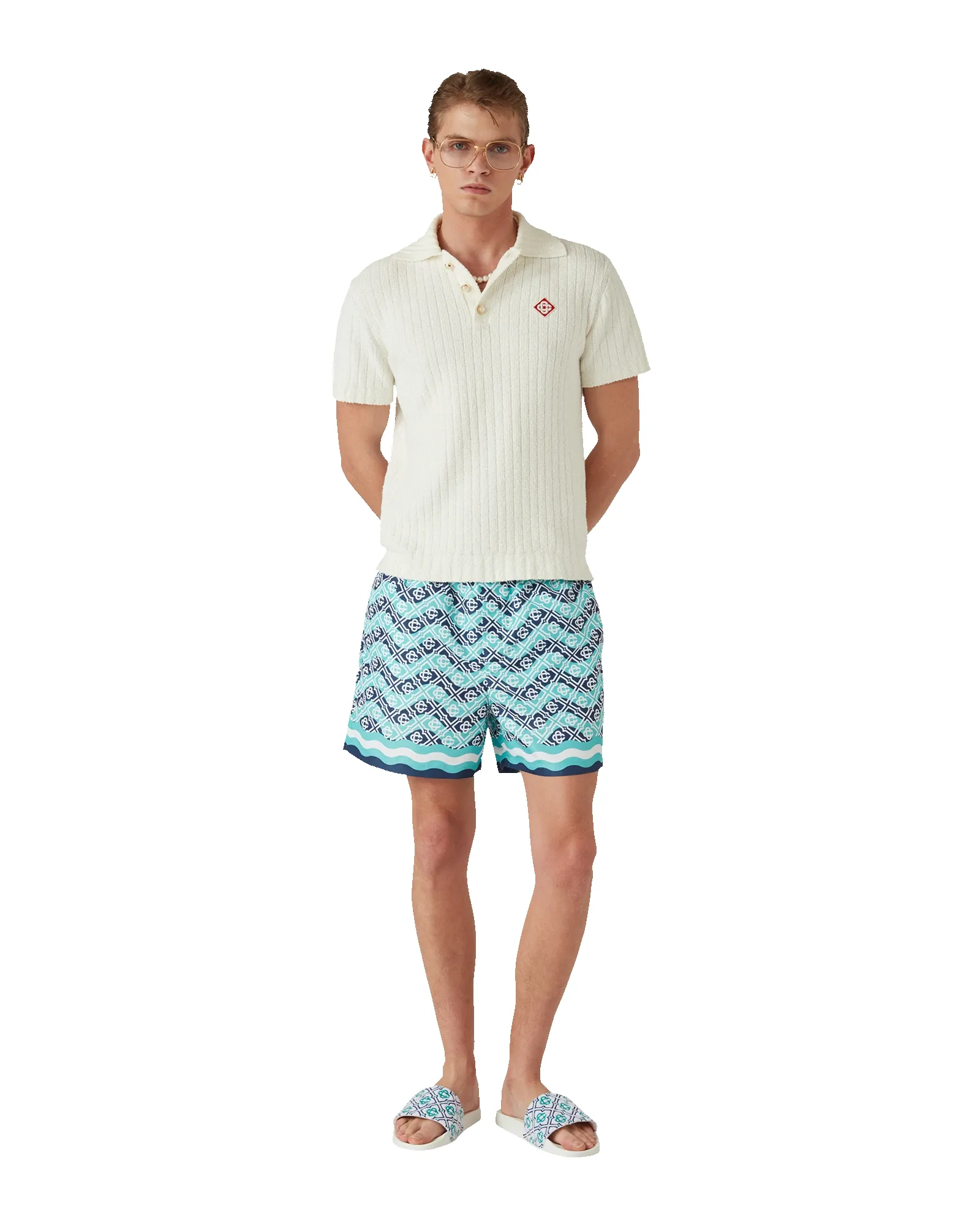 Monogram Wave Swim Shorts sold by Casablanca product image thumbnail 2