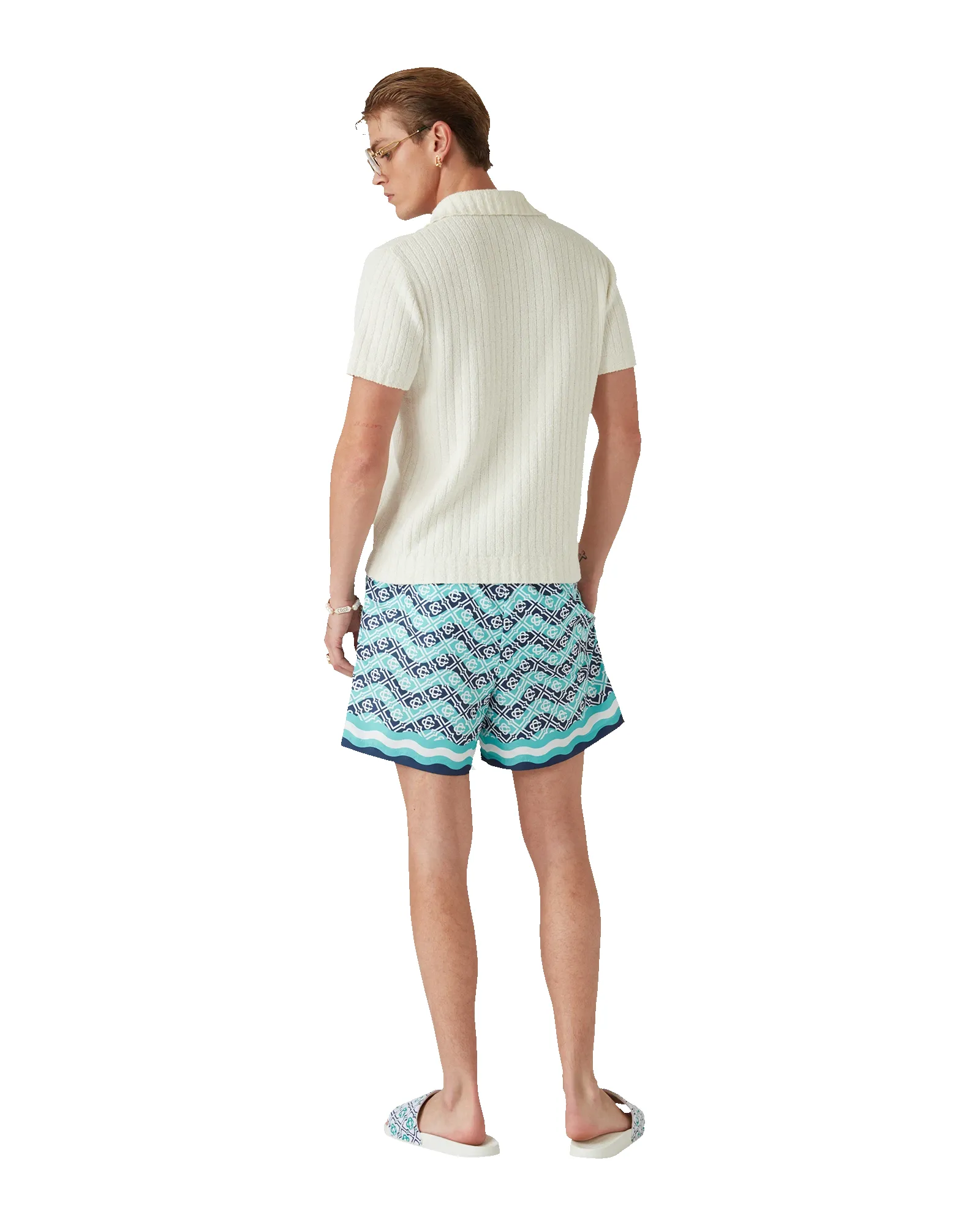 Monogram Wave Swim Shorts sold by Casablanca product image thumbnail 5