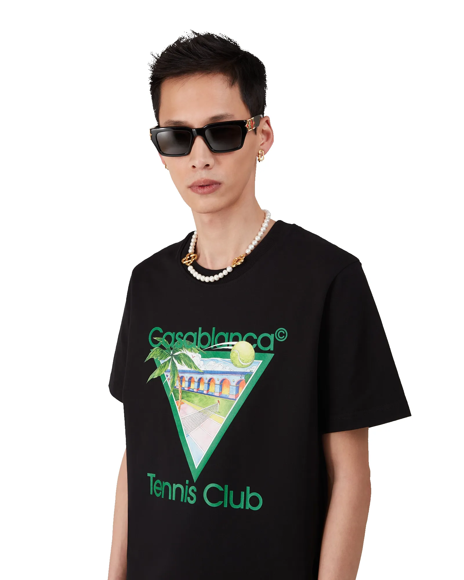 Tennis Club Icon Short-Sleeve T-Shirt sold by Casablanca product image thumbnail 4