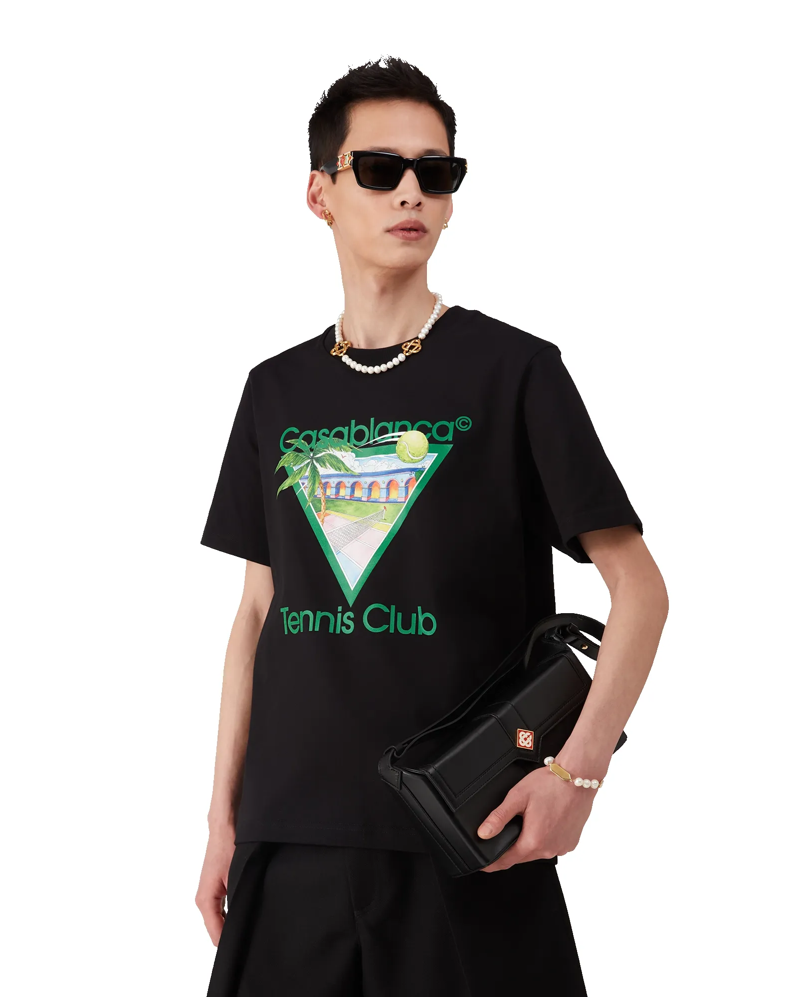 Tennis Club Icon Short-Sleeve T-Shirt sold by Casablanca product image thumbnail 3