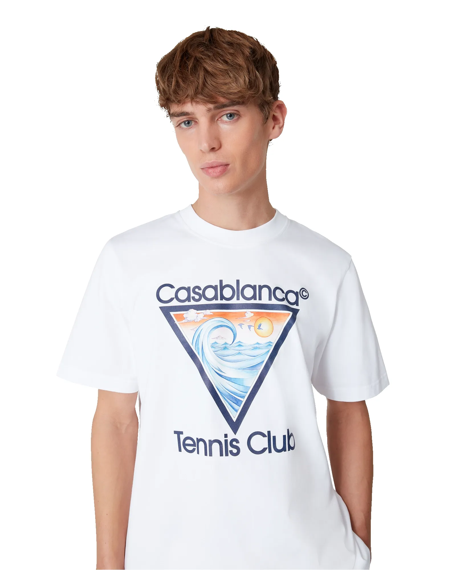 Tennis Club Icon Short Sleeve T-Shirt sold by Casablanca product image thumbnail 5