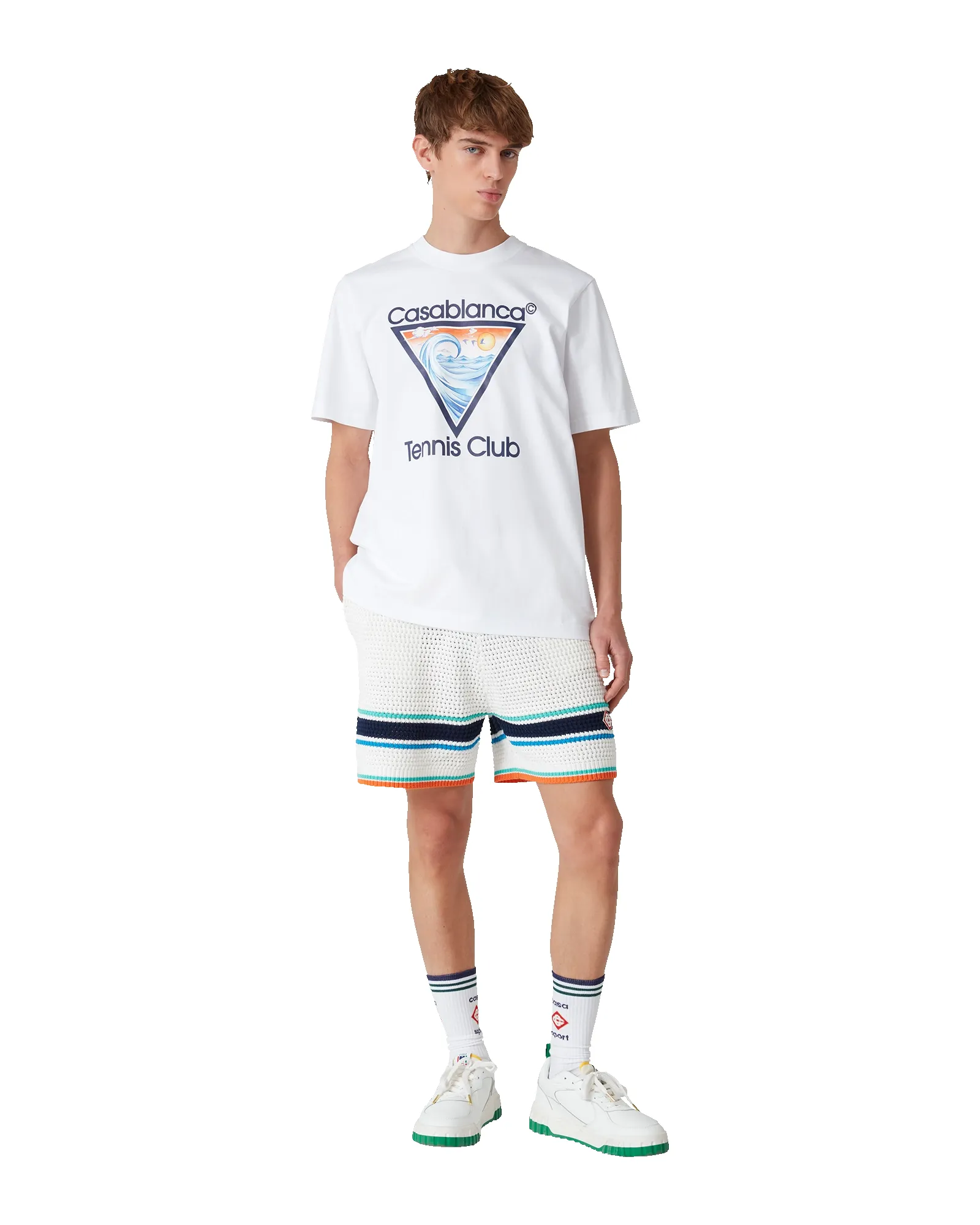 Tennis Club Icon Short Sleeve T-Shirt sold by Casablanca product image thumbnail 2