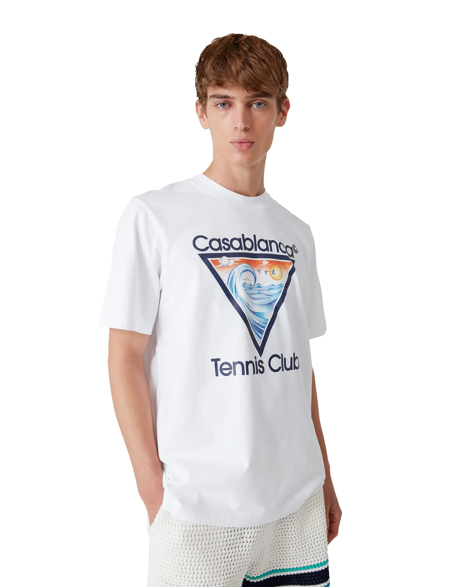 Tennis Club Icon Short Sleeve T-Shirt sold by Casablanca product image thumbnail 4