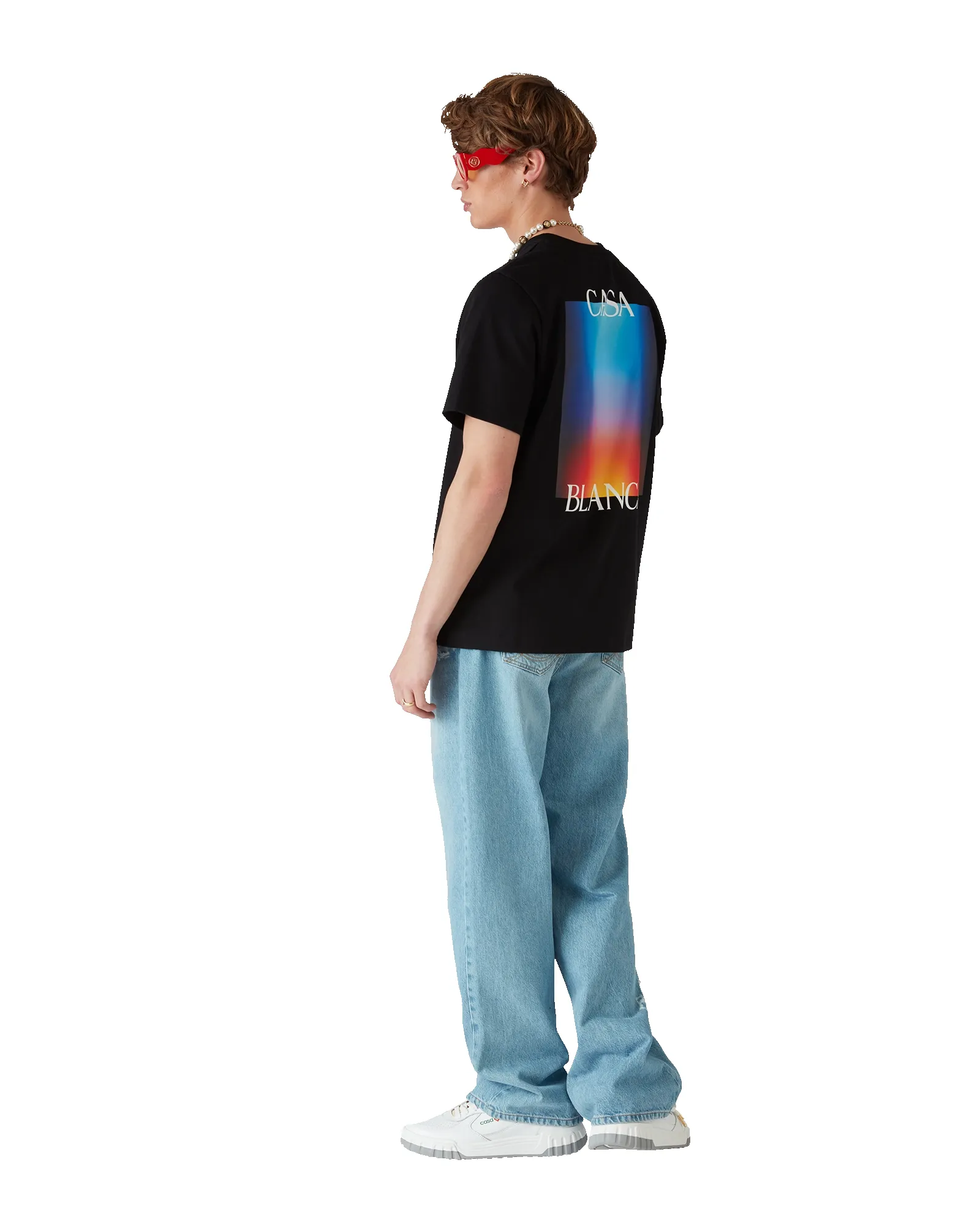 Gradient Casa Logo Short Sleeve T-Shirt sold by Casablanca product image thumbnail 5