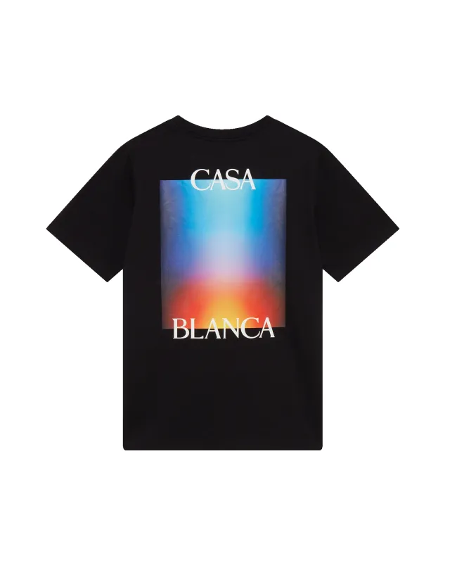Gradient Casa Logo Short Sleeve T-Shirt sold by Casablanca