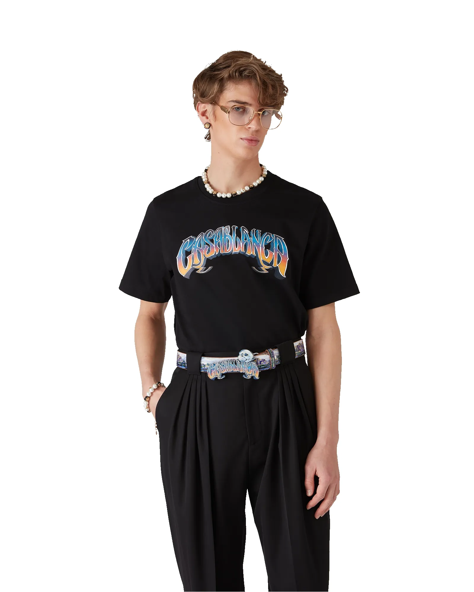 Gradient Gothic Short Sleeve T-Shirt sold by Casablanca product image thumbnail 4
