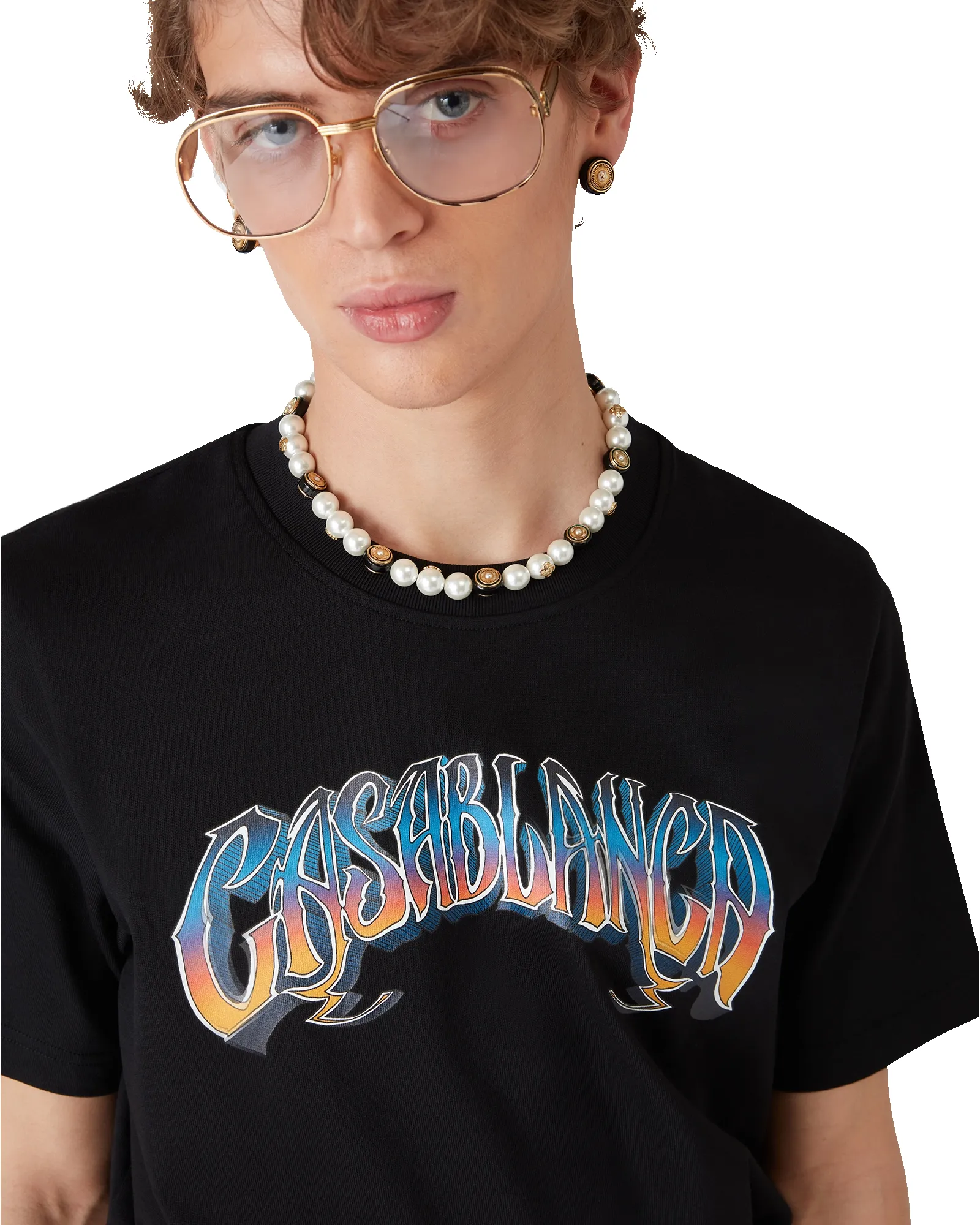 Gradient Gothic Short Sleeve T-Shirt sold by Casablanca product image thumbnail 3