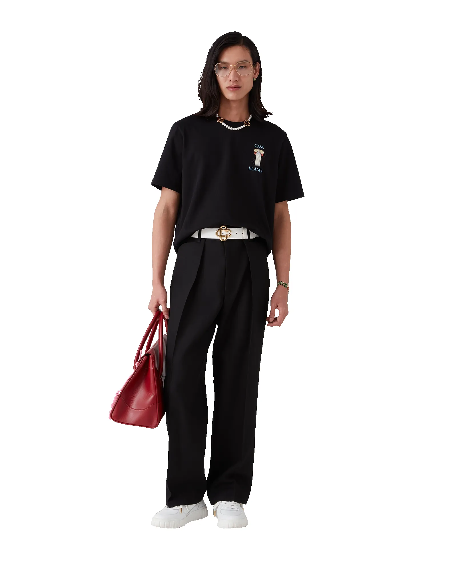 La Colonne Short Sleeve Short Sleeve T-Shirt sold by Casablanca product image thumbnail 3