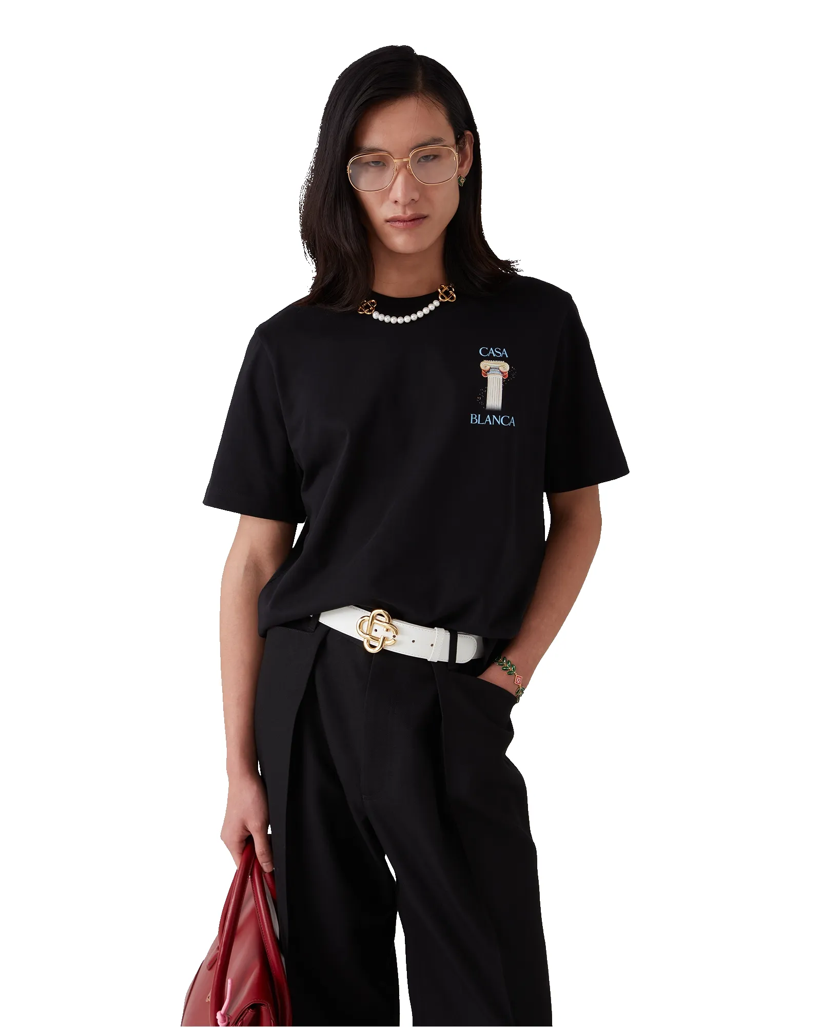 La Colonne Short Sleeve Short Sleeve T-Shirt sold by Casablanca product image thumbnail 4