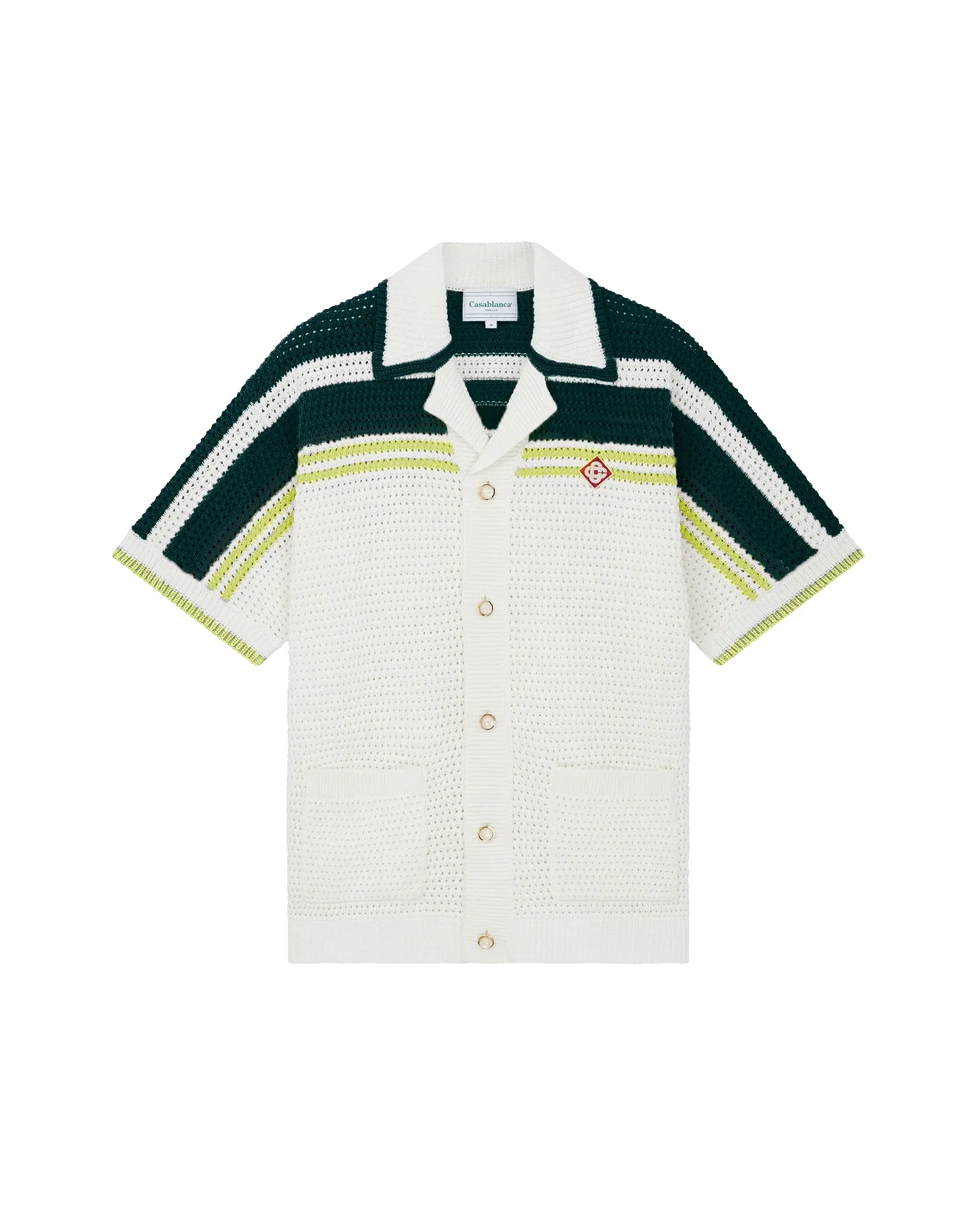 Tennis Short Sleeve Crochet Shirt sold by Casablanca