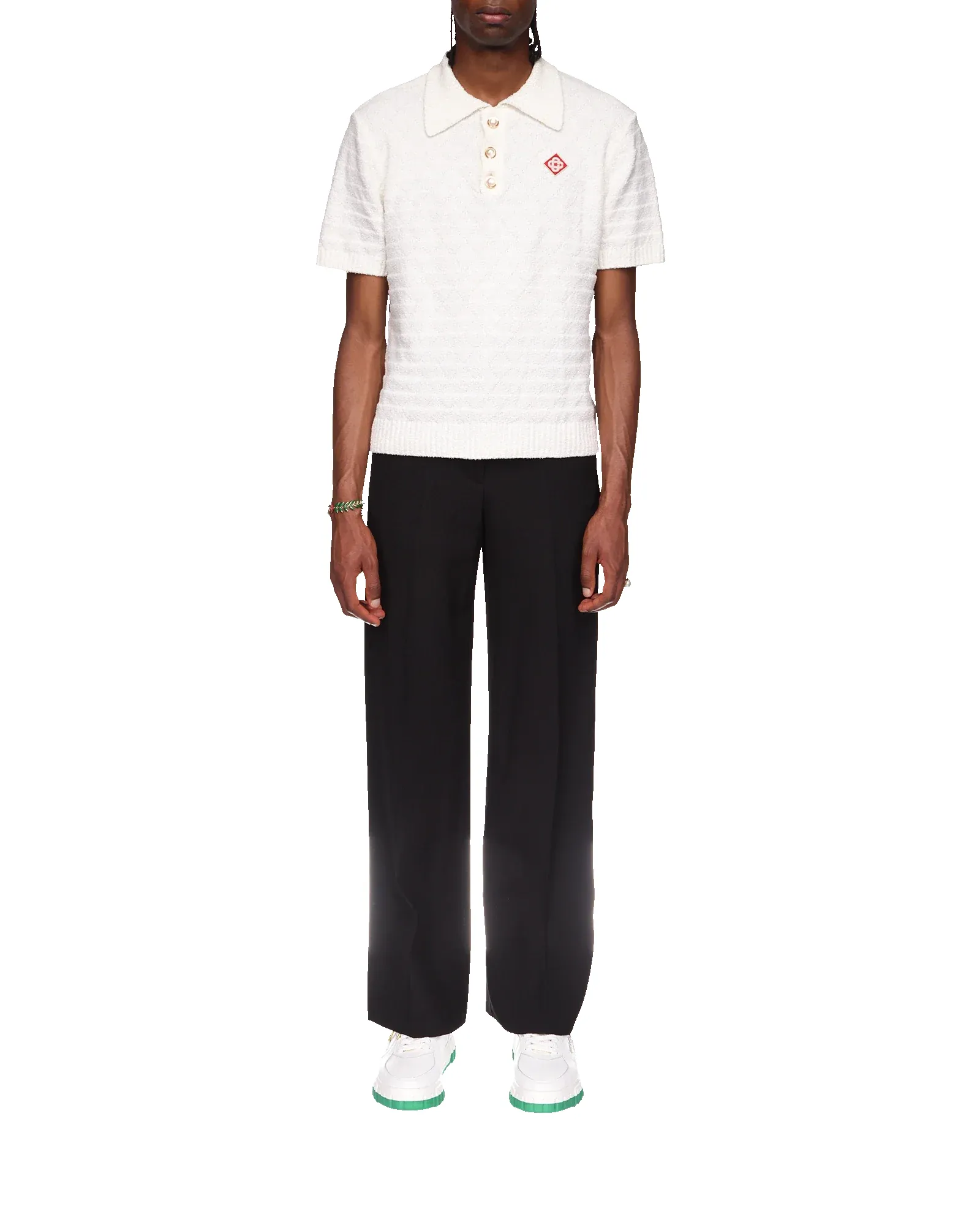 Triangle Boucle Polo Shirt sold by Casablanca product image thumbnail 2