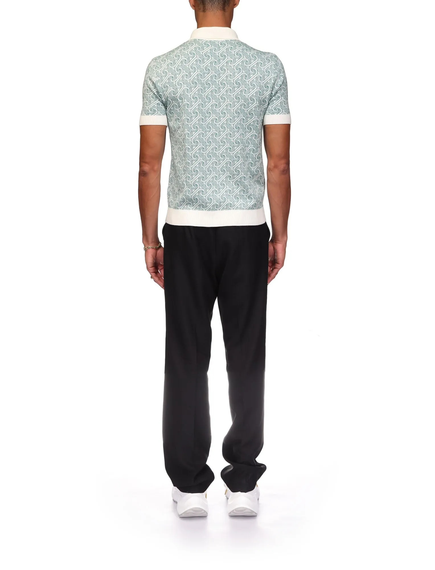 Column Jacquard Monogram Polo Shirt sold by Casablanca product image thumbnail 4