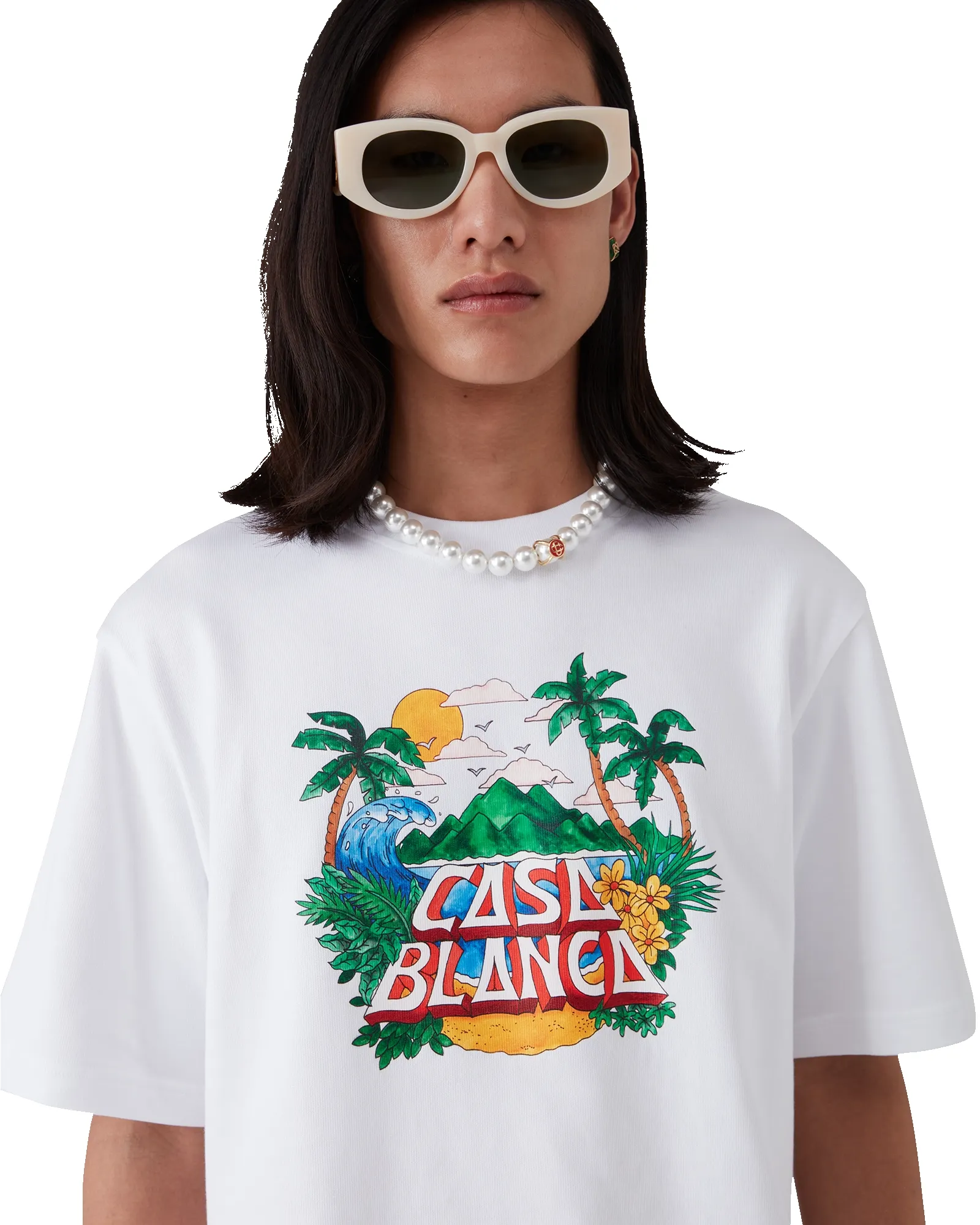Casa Beach Wave Short Sleeve T-Shirt sold by Casablanca product image thumbnail 5