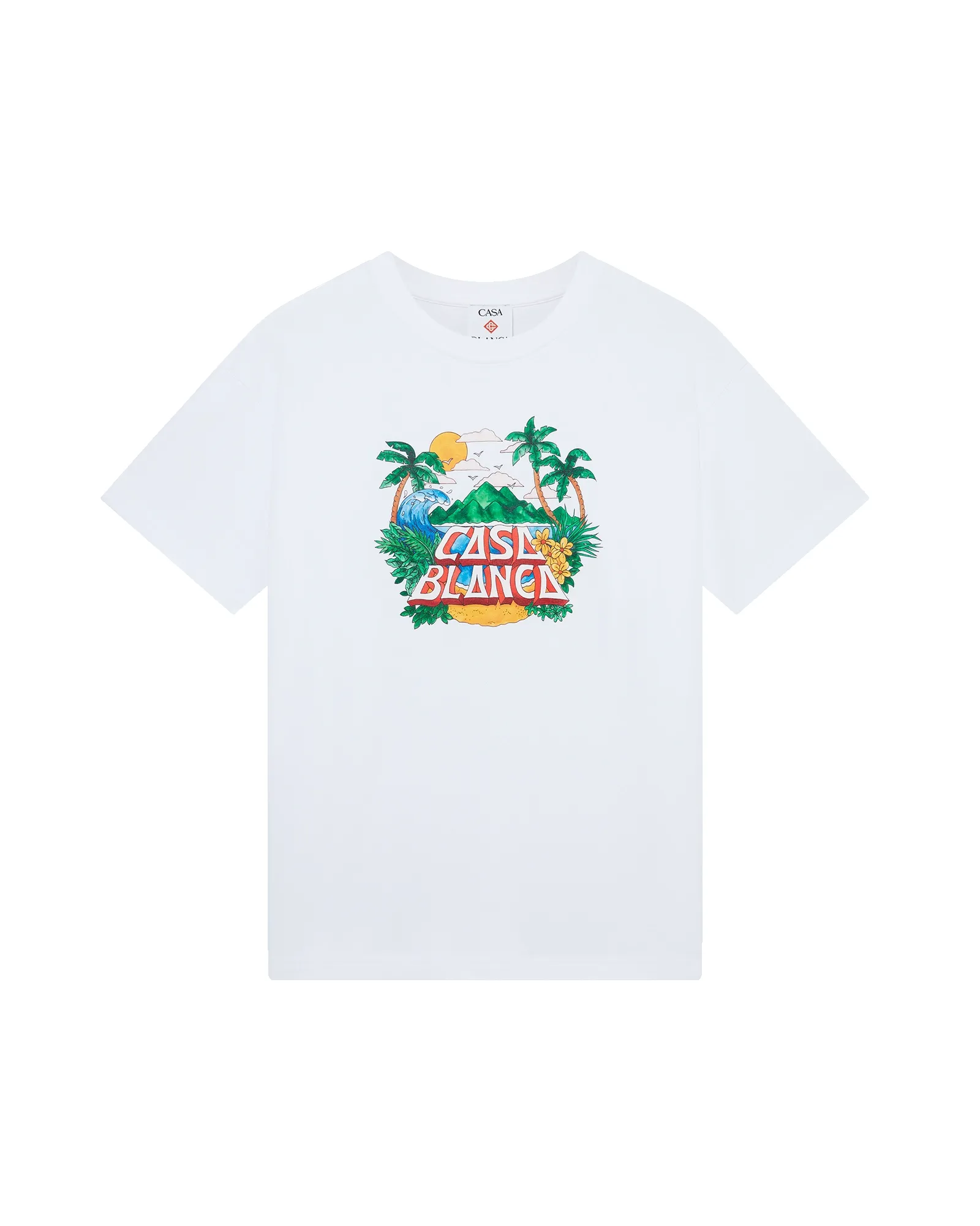 Casa Beach Wave Short Sleeve T-Shirt sold by Casablanca