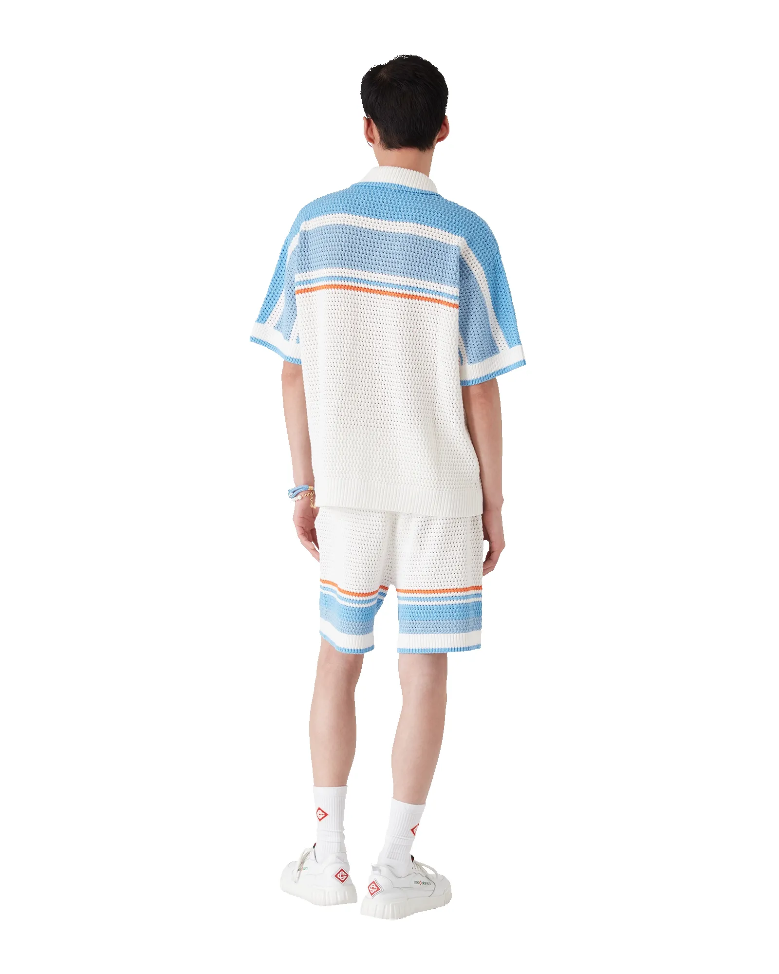 Cotton Tennis Short Sleeve Crochet Shirt sold by Casablanca product image thumbnail 3