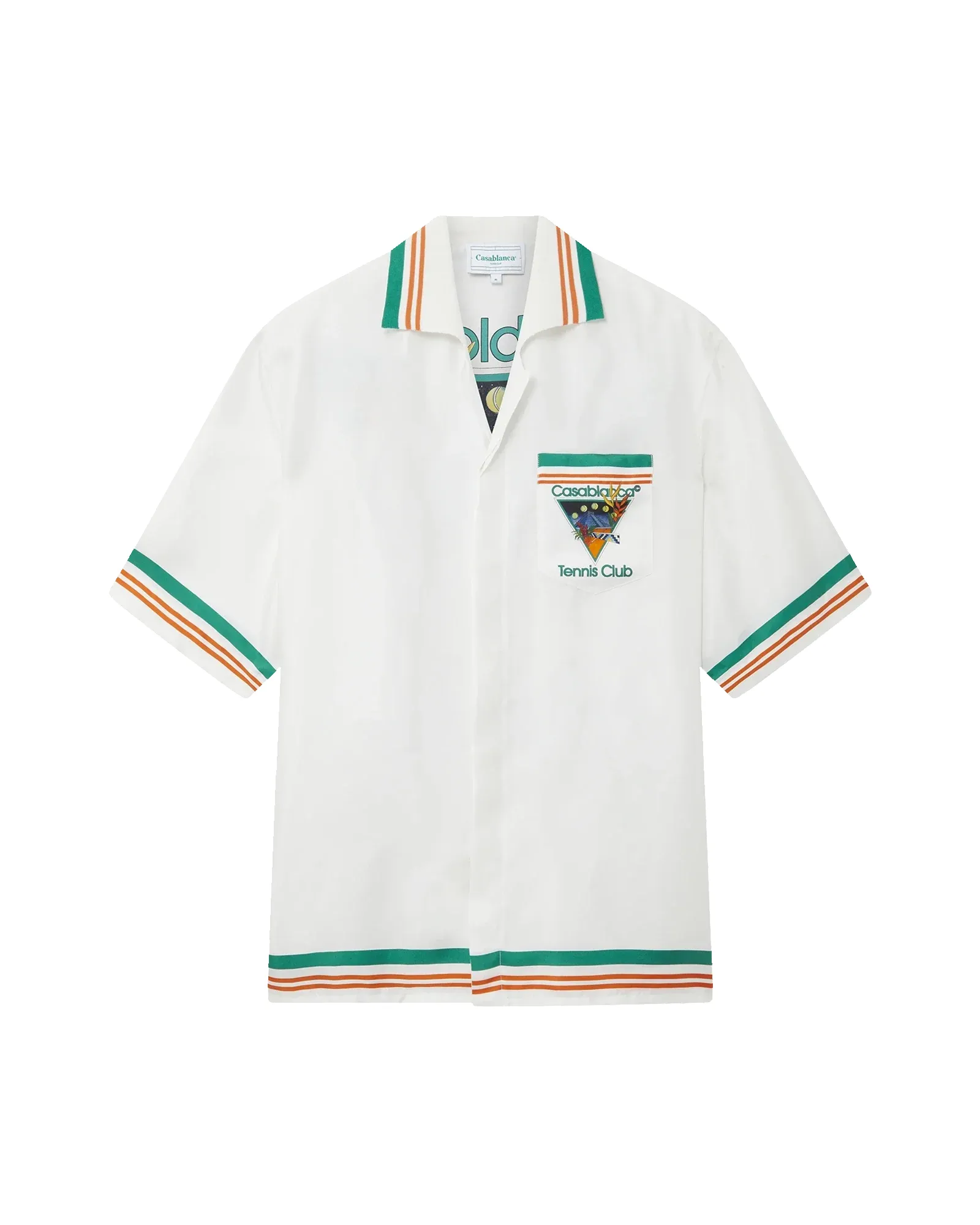 Tennis Club Icon Short Sleeve Silk Shirt sold by Casablanca product image thumbnail 2