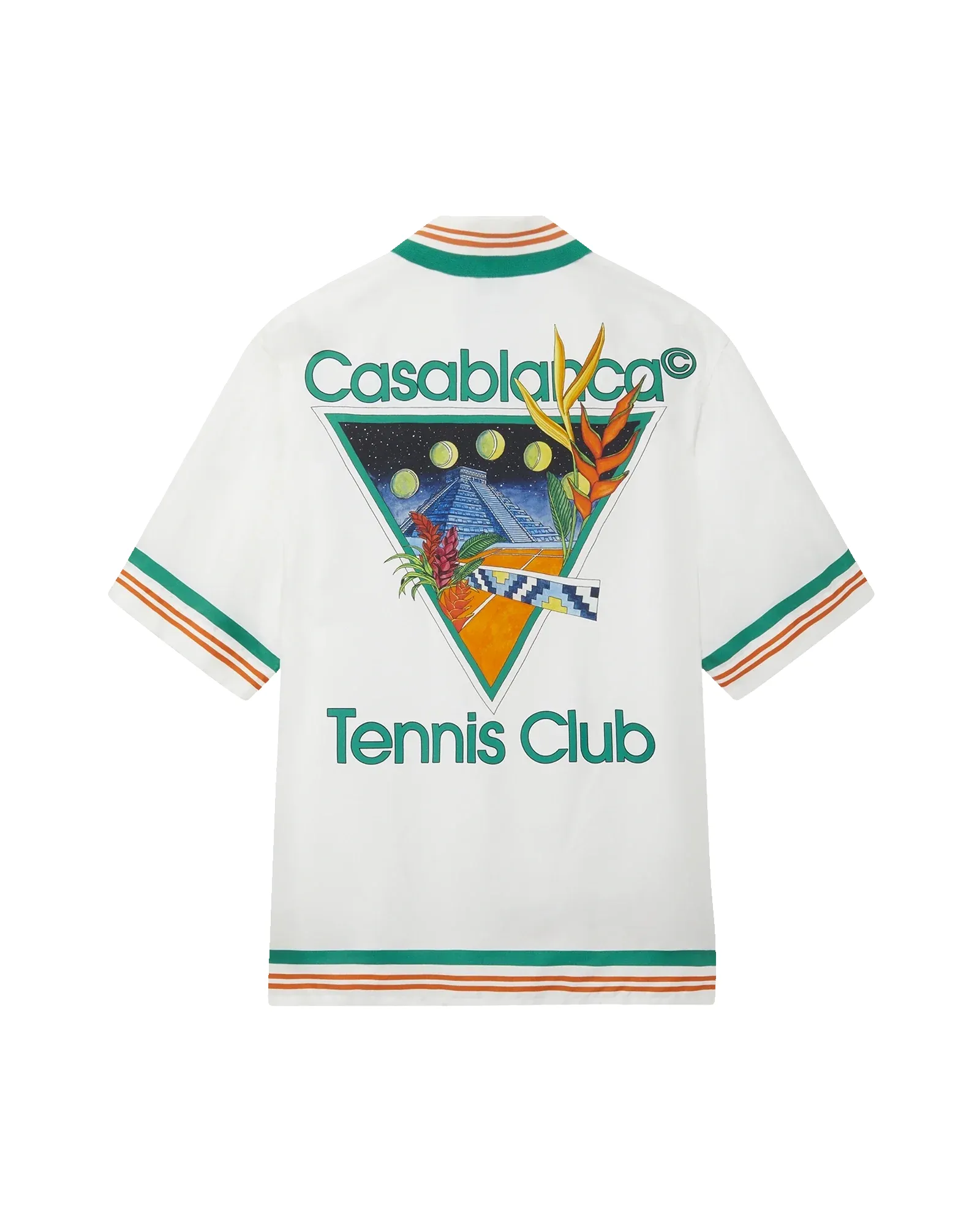 Tennis Club Icon Short Sleeve Silk Shirt sold by Casablanca