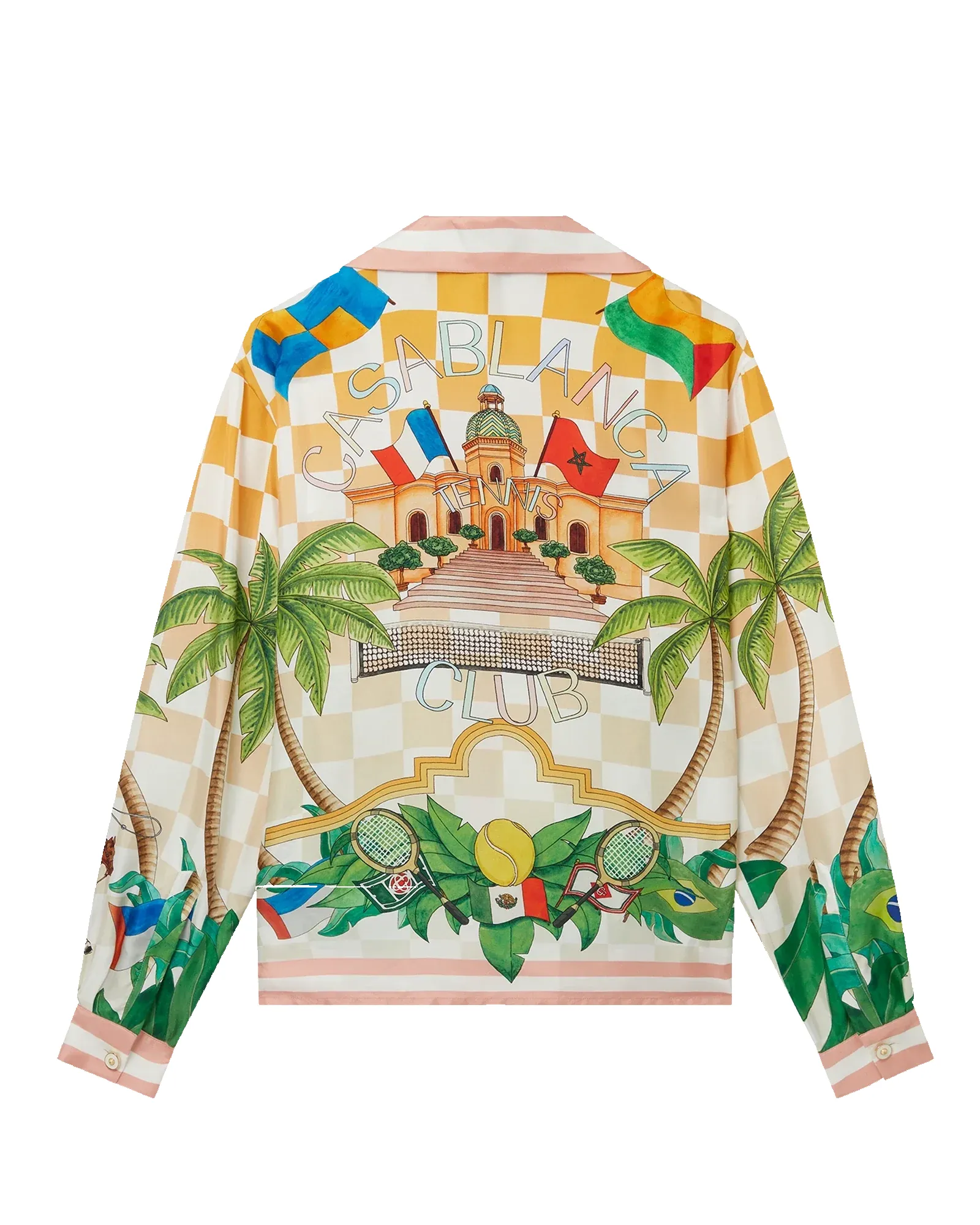 Tennis Club Long Sleeve Silk Shirt sold by Casablanca