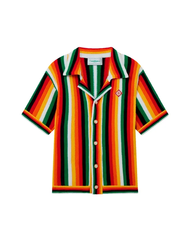 Striped Towelling Shirt made by Casablanca