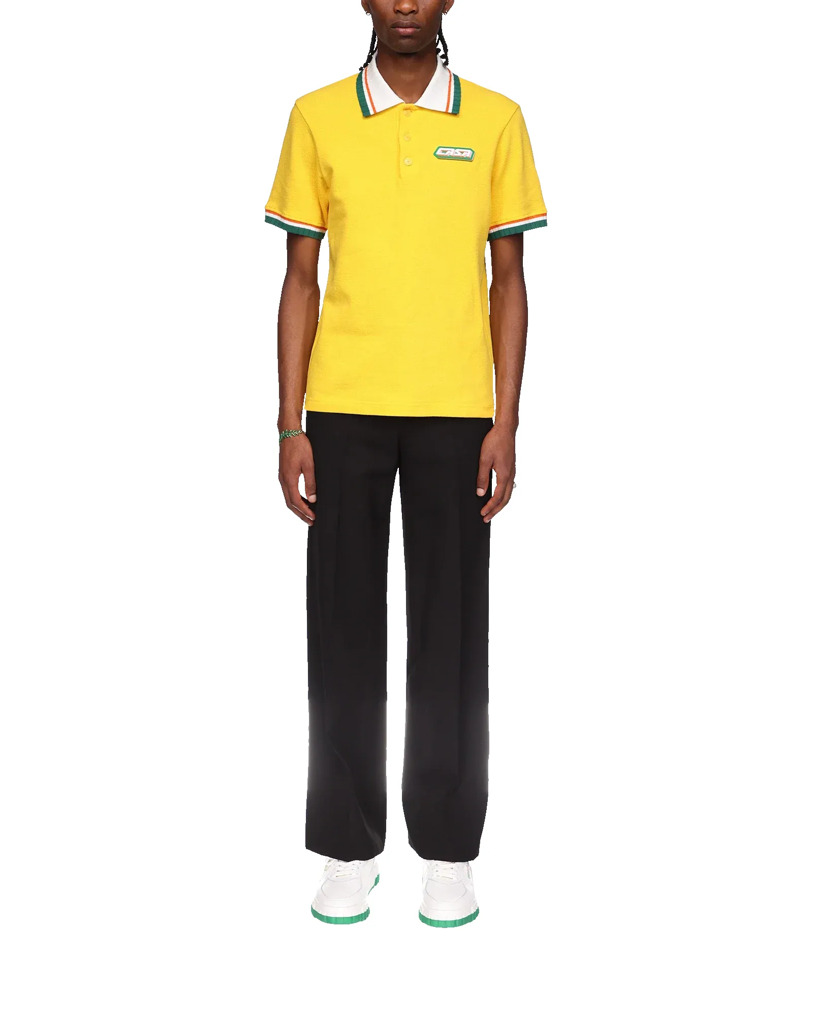 Pique Polo Shirt sold by Casablanca product image thumbnail 2