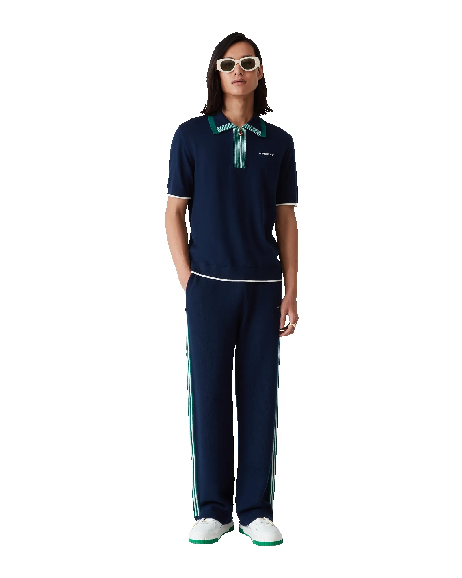 Knit Tennis Polo Shirt sold by Casablanca product image thumbnail 2