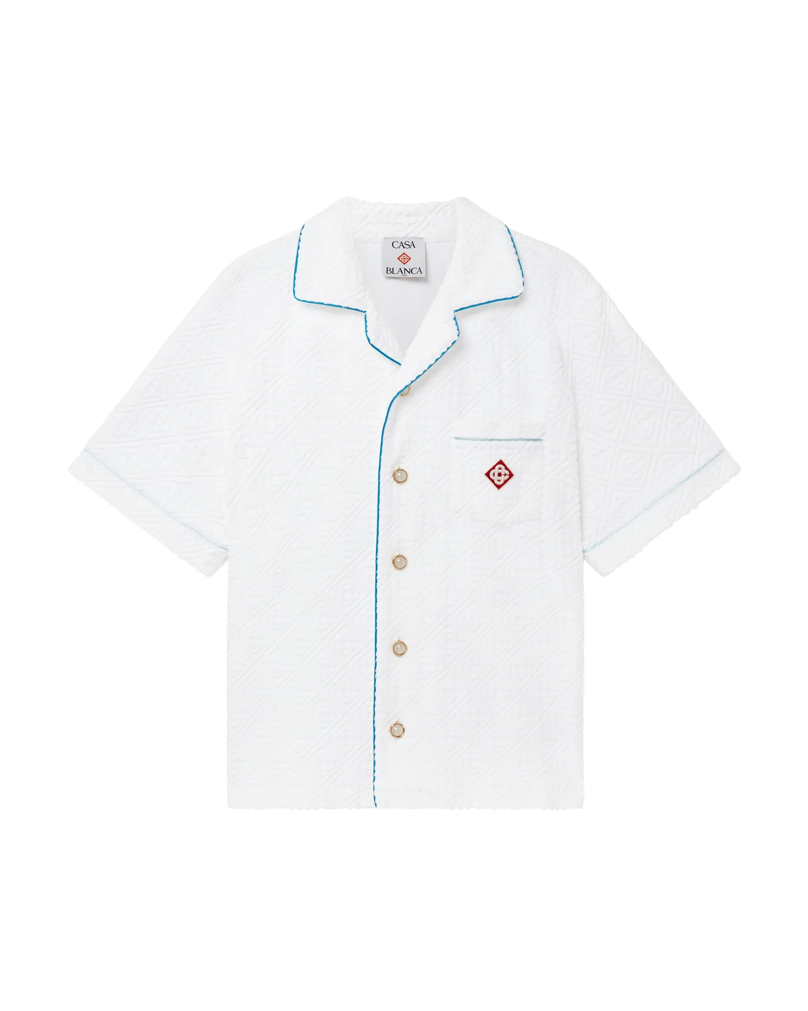 Tennis Stripe Short Sleeve Towelling Shirt sold by Casablanca