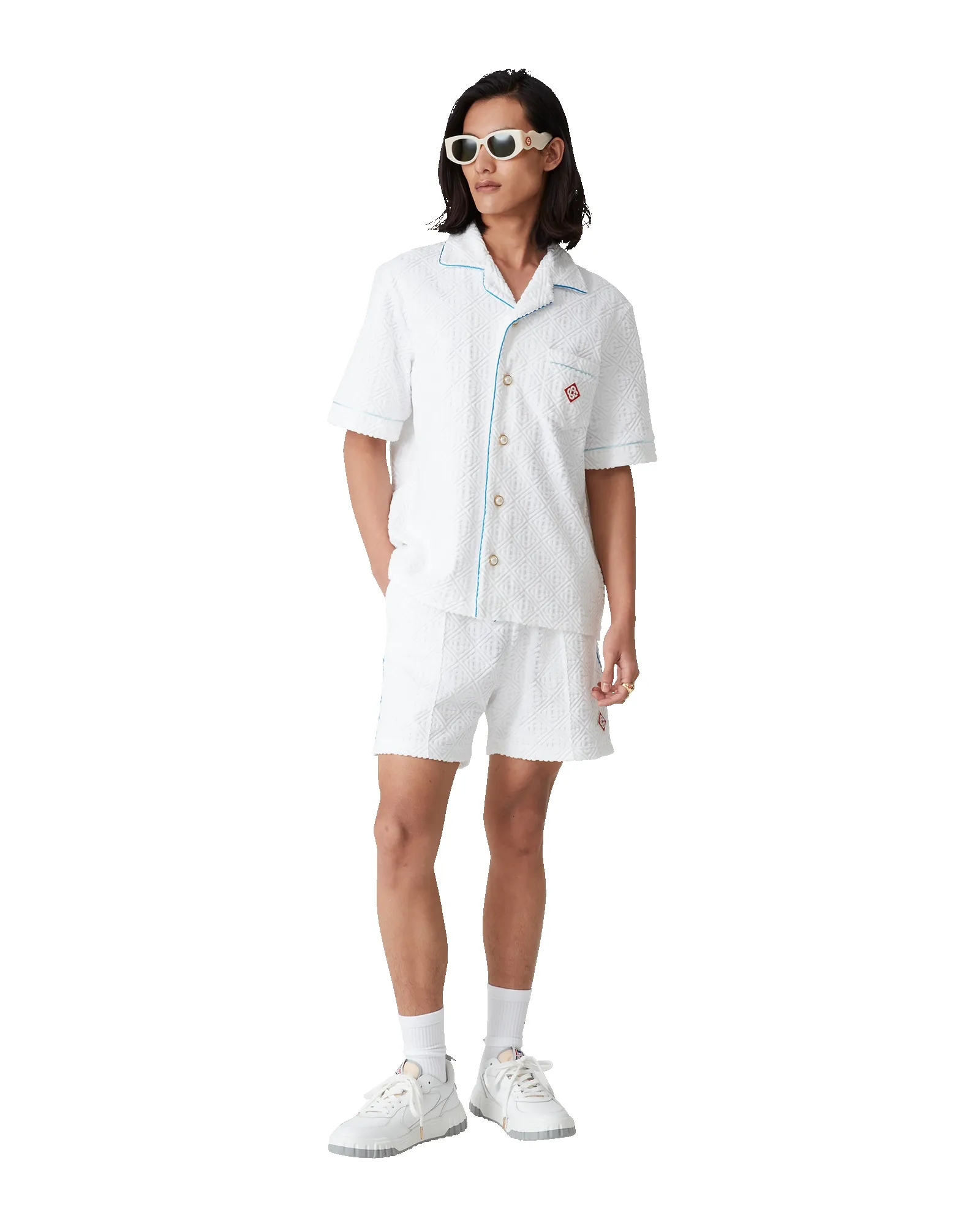 Tennis Stripe Short Sleeve Towelling Shirt sold by Casablanca product image thumbnail 2