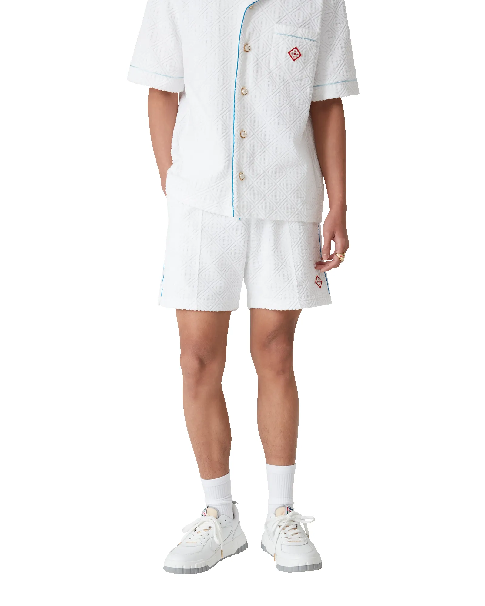 Tennis Stripe Towelling Shorts sold by Casablanca product image thumbnail 4