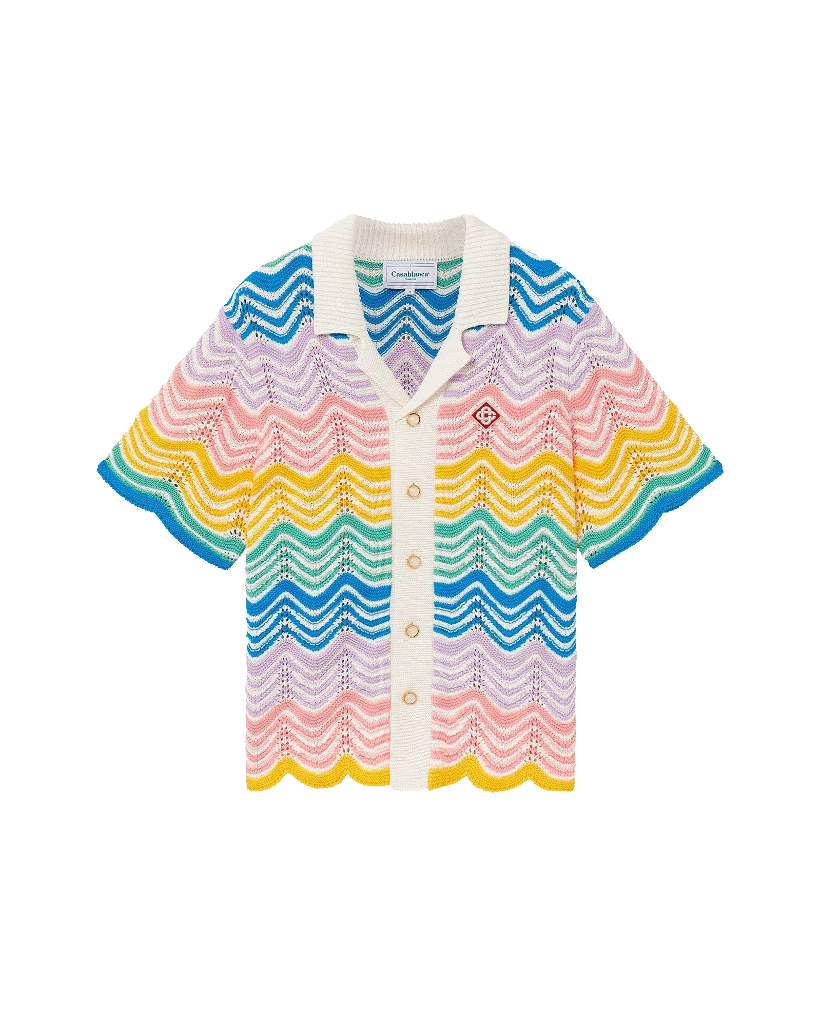 Gradient Wave Knit Shirt sold by Casablanca