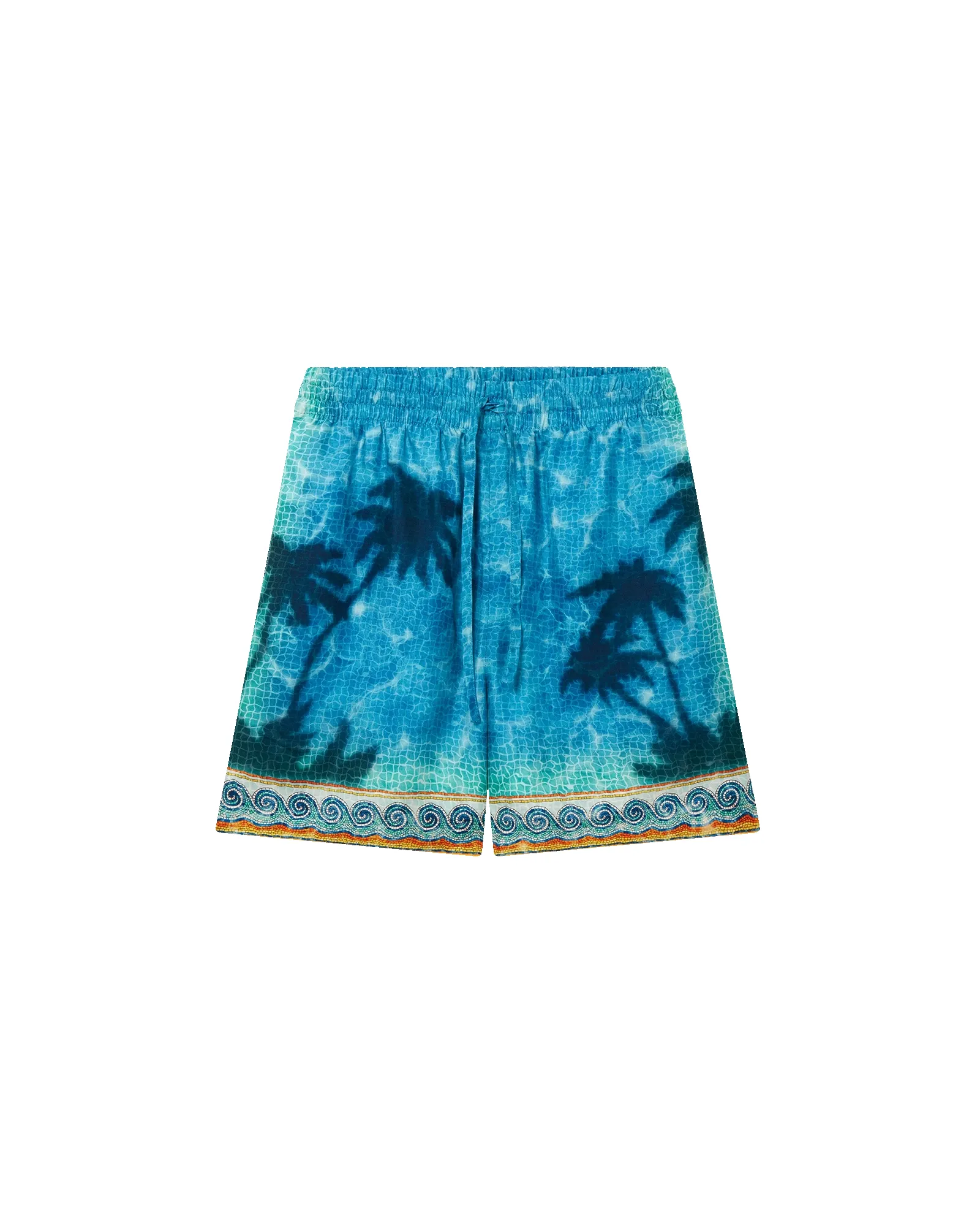 Poolside Emblem Silk Shorts sold by Casablanca