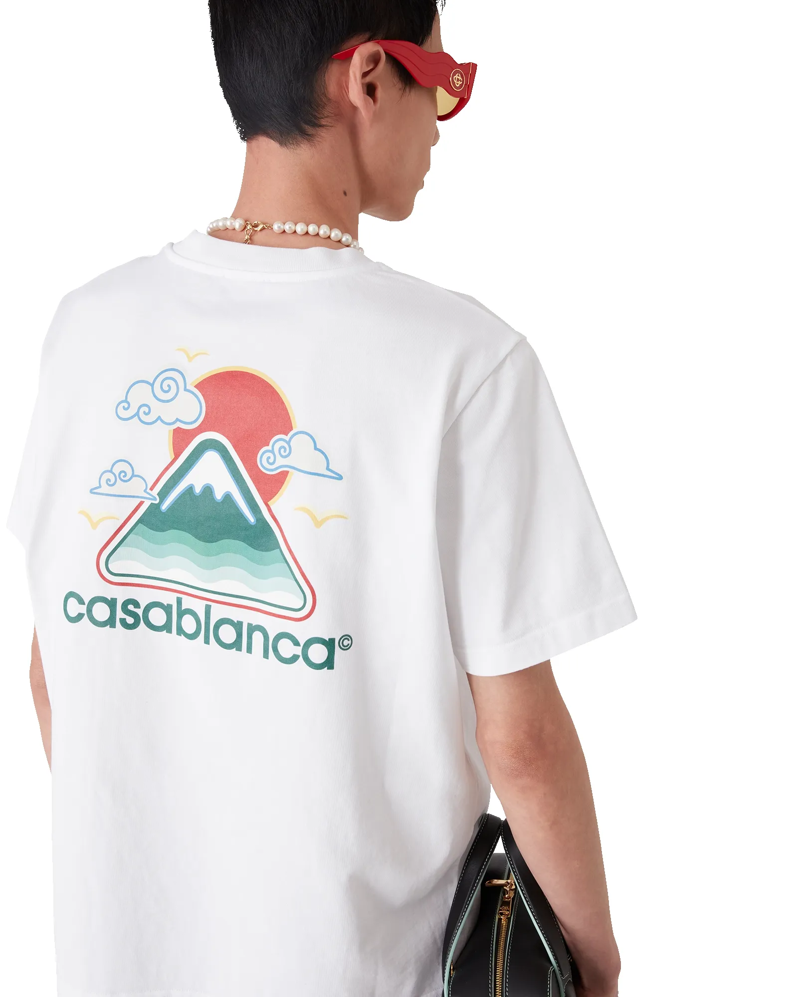 Montagne Ondulee Short Sleeve T-Shirt sold by Casablanca product image thumbnail 4