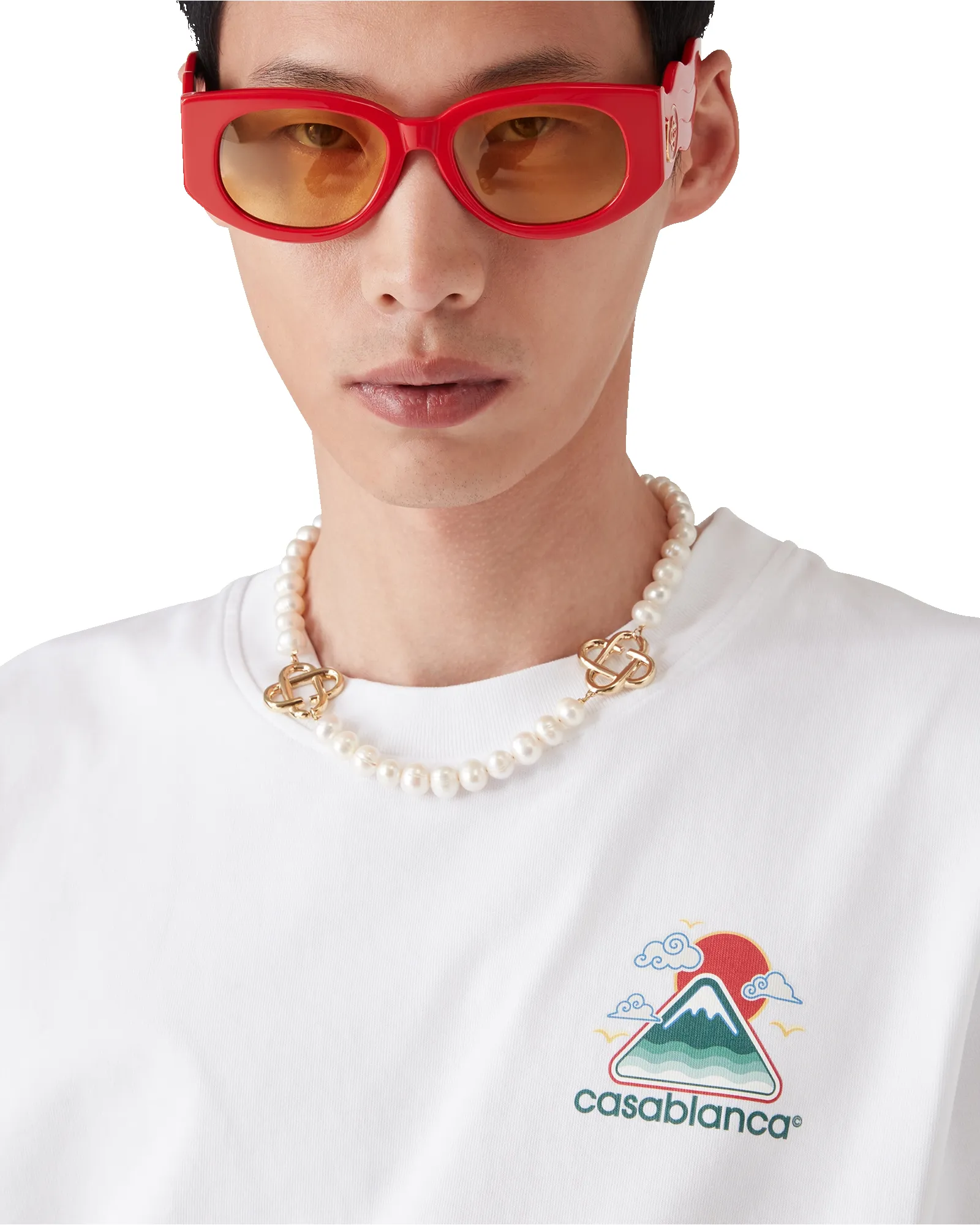 Montagne Ondulee Short Sleeve T-Shirt sold by Casablanca product image thumbnail 5