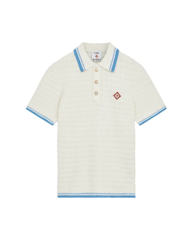 Cotton Boucle Polo Shirt sold by Casablanca
