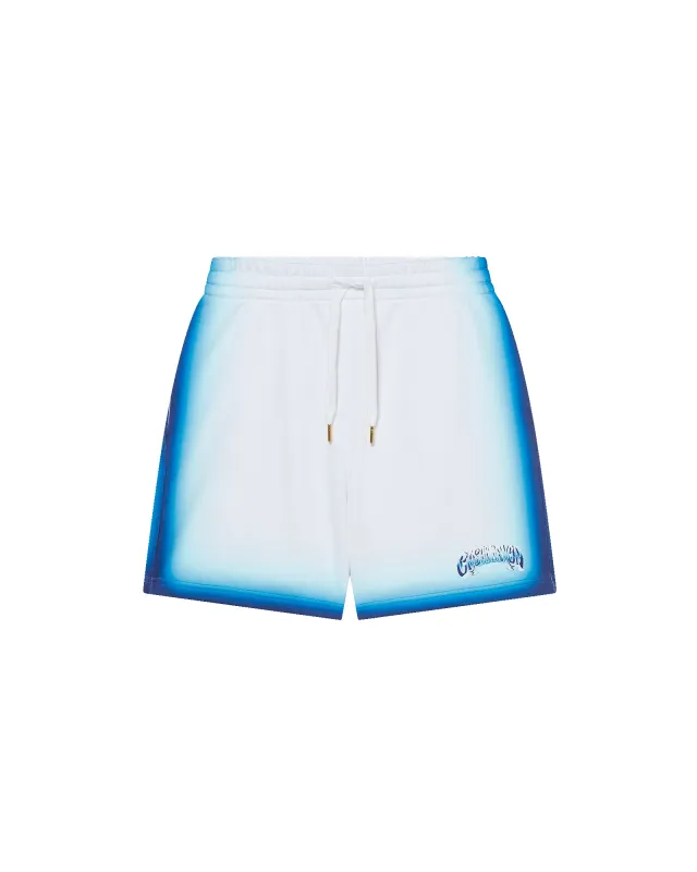 Blue Fade Sweatshorts sold by Casablanca