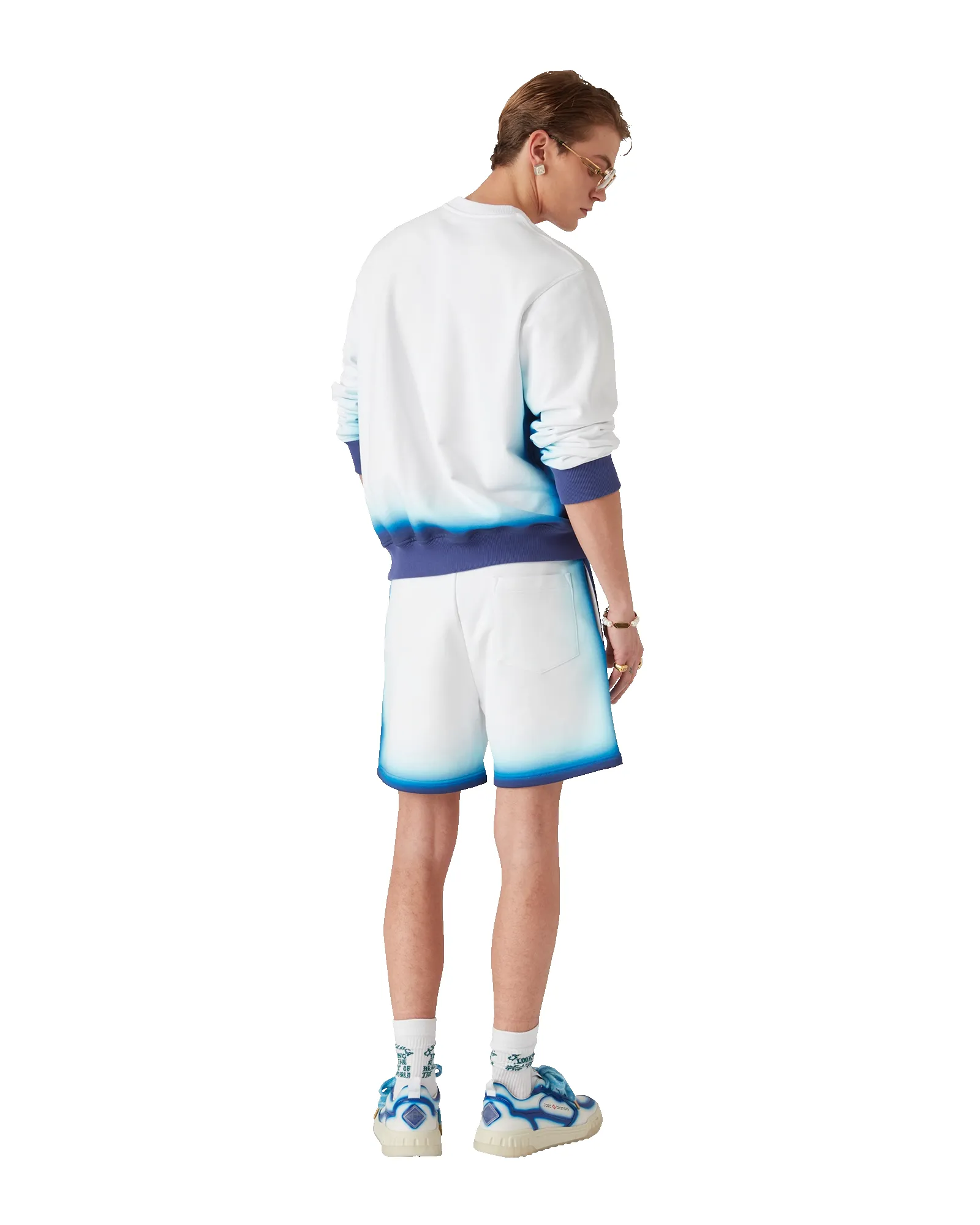 Blue Fade Sweatshorts sold by Casablanca product image thumbnail 3