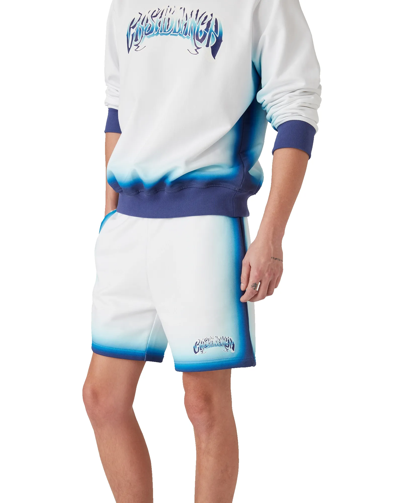 Blue Fade Sweatshorts sold by Casablanca product image thumbnail 4