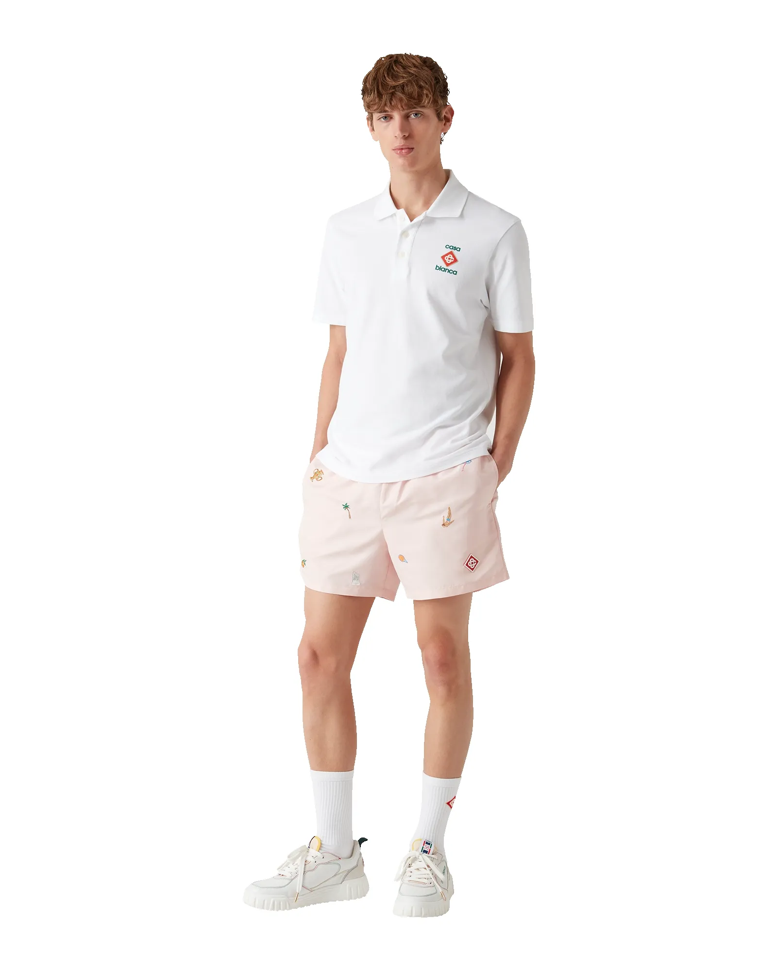 Embroidered Motif Swim Shorts sold by Casablanca product image thumbnail 2