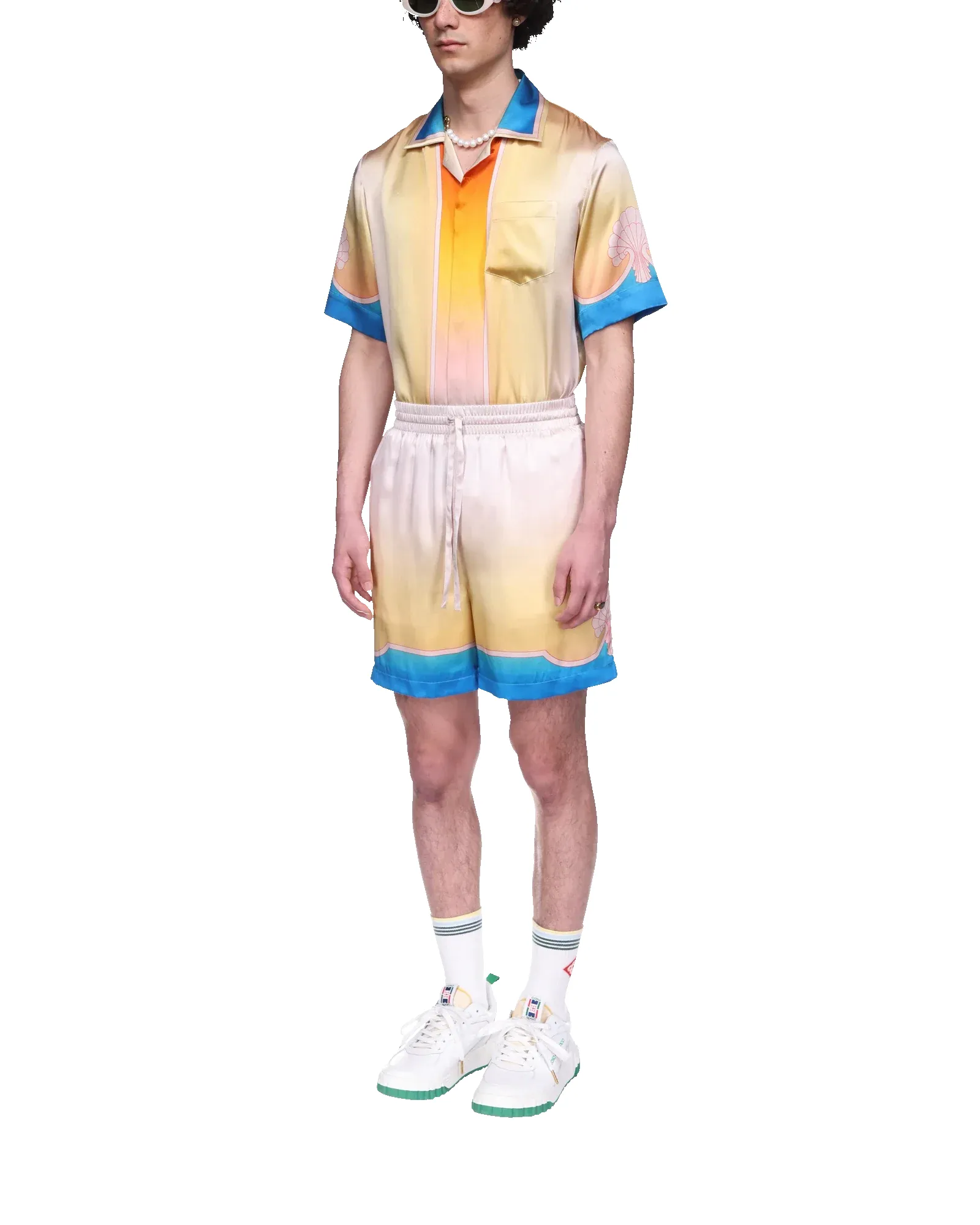 L'Arc Coloré Silk Shorts sold by Casablanca product image thumbnail 3