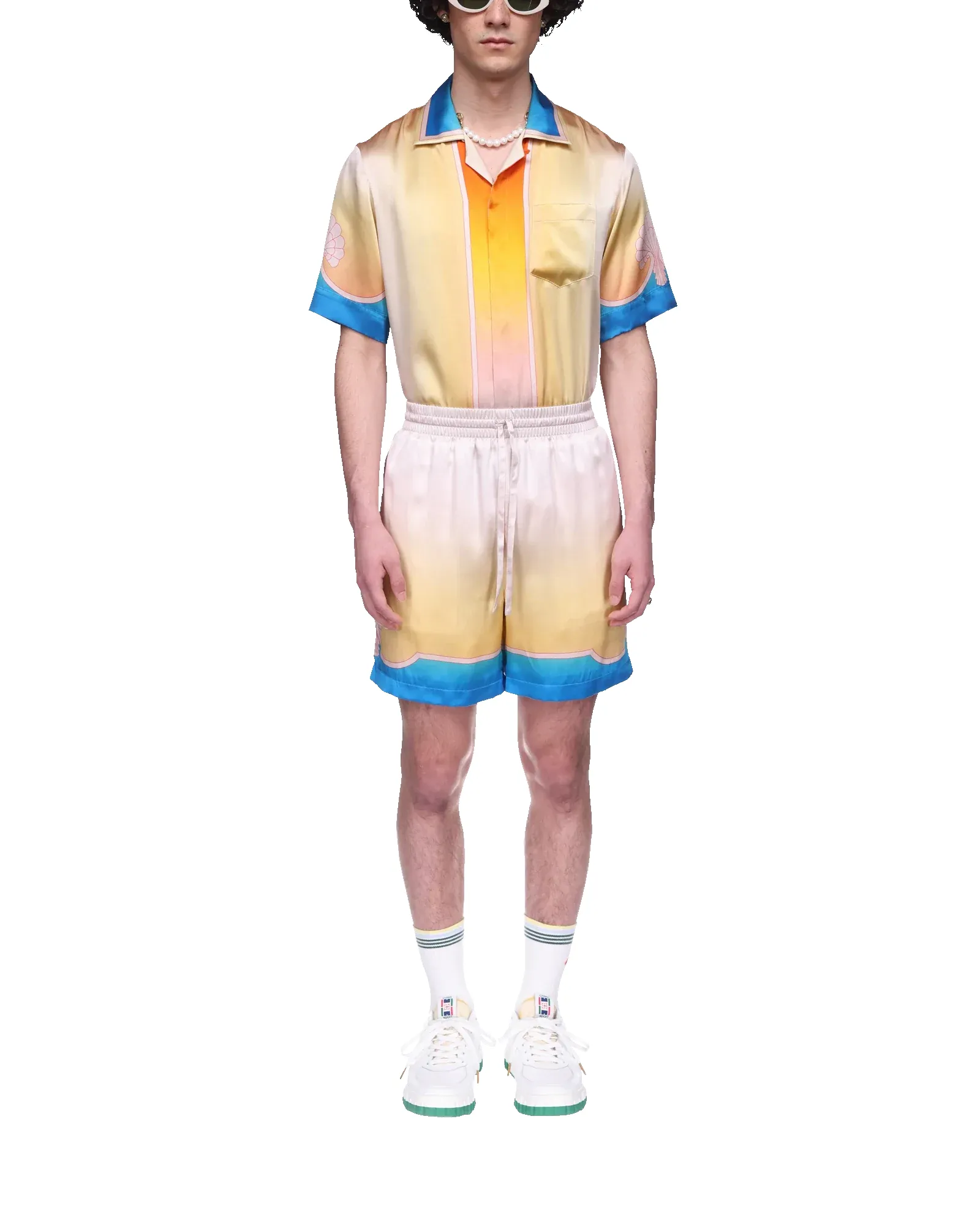 L'Arc Coloré Silk Shorts sold by Casablanca product image thumbnail 2