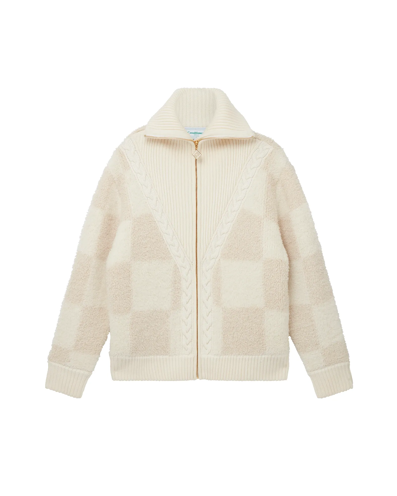 Checked Boucle Cardigan sold by Casablanca