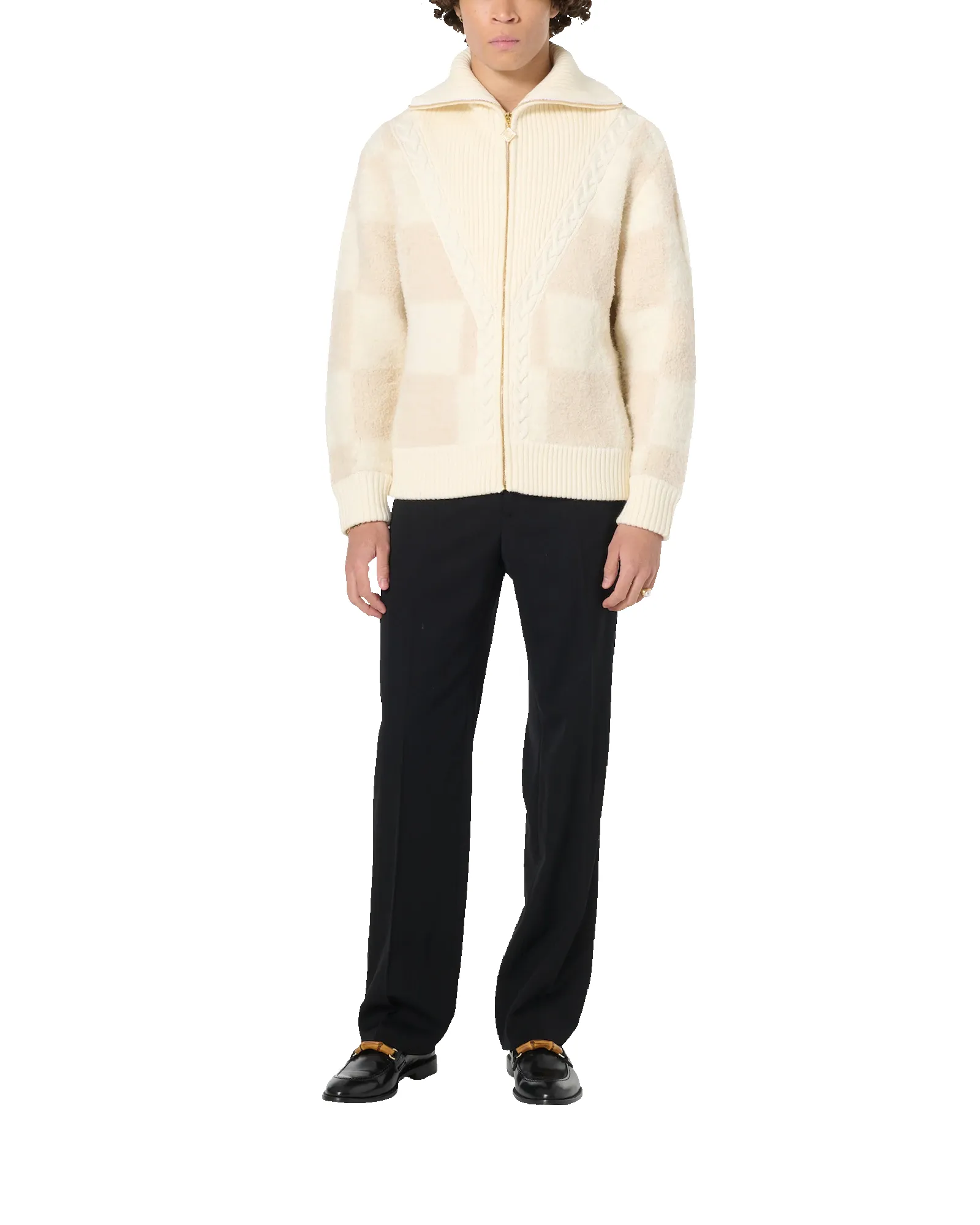 Checked Boucle Cardigan sold by Casablanca product image thumbnail 2