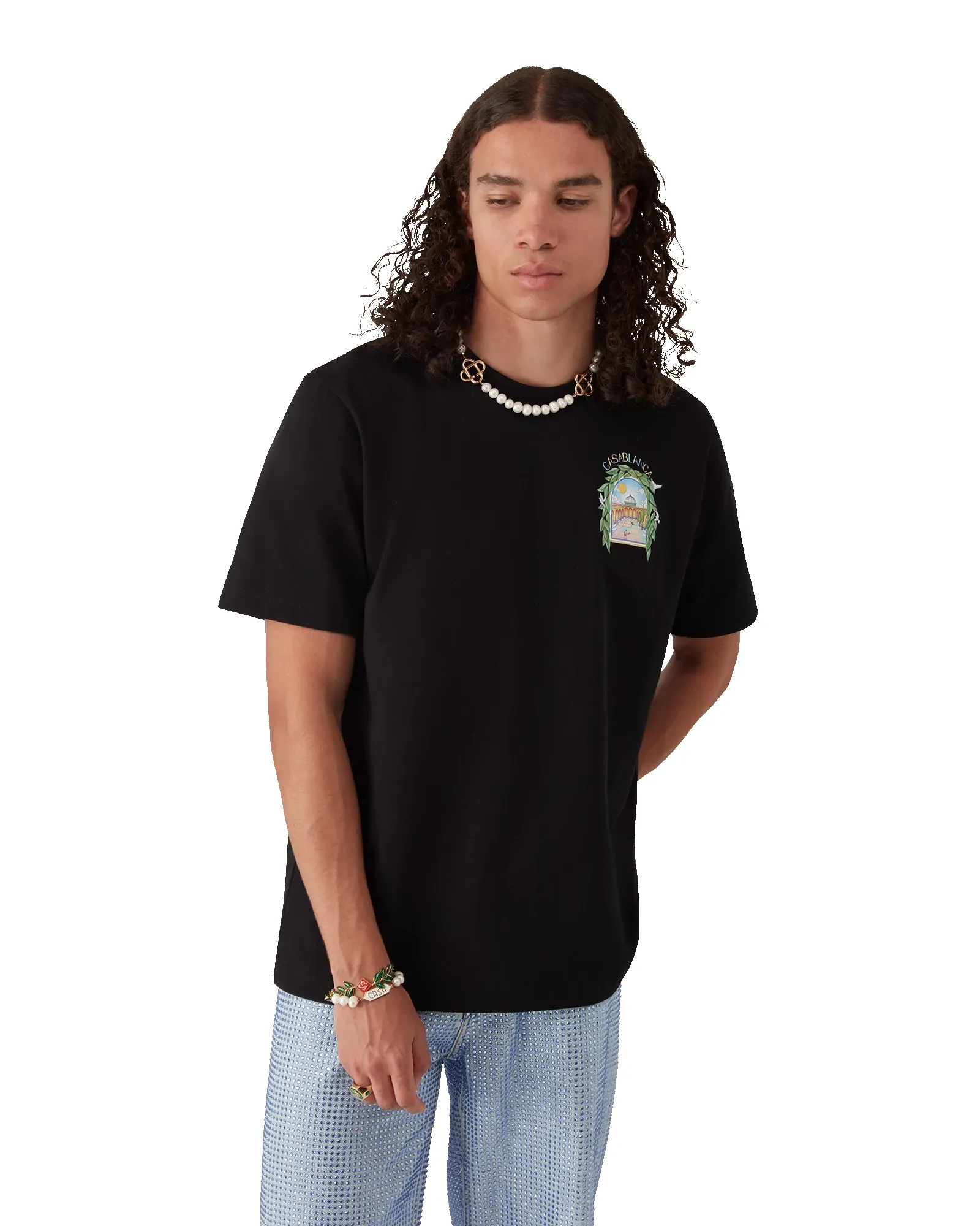 L'Arche De Tennis Short Sleeve T-Shirt sold by Casablanca product image thumbnail 4