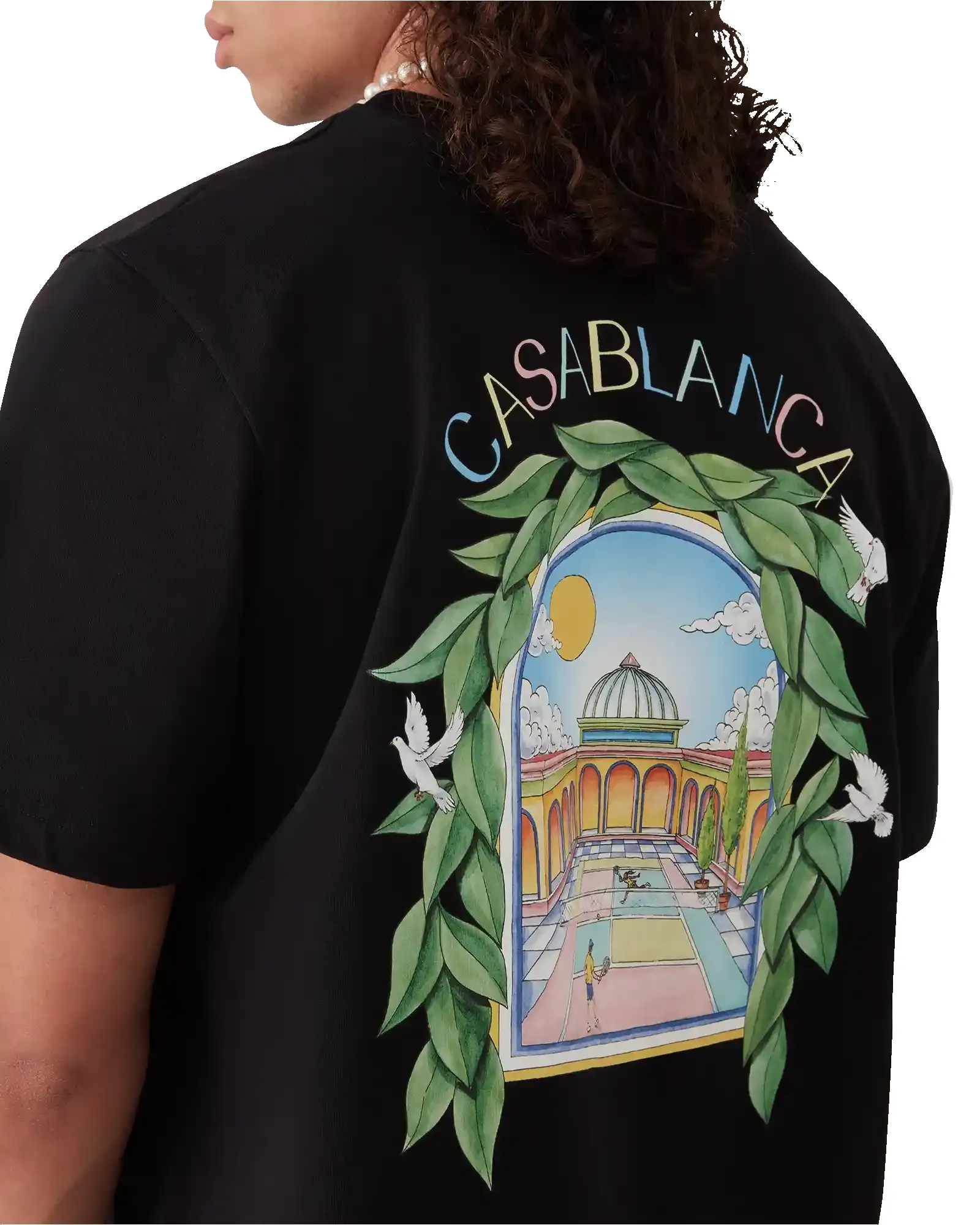 L'Arche De Tennis Short Sleeve T-Shirt sold by Casablanca product image thumbnail 5