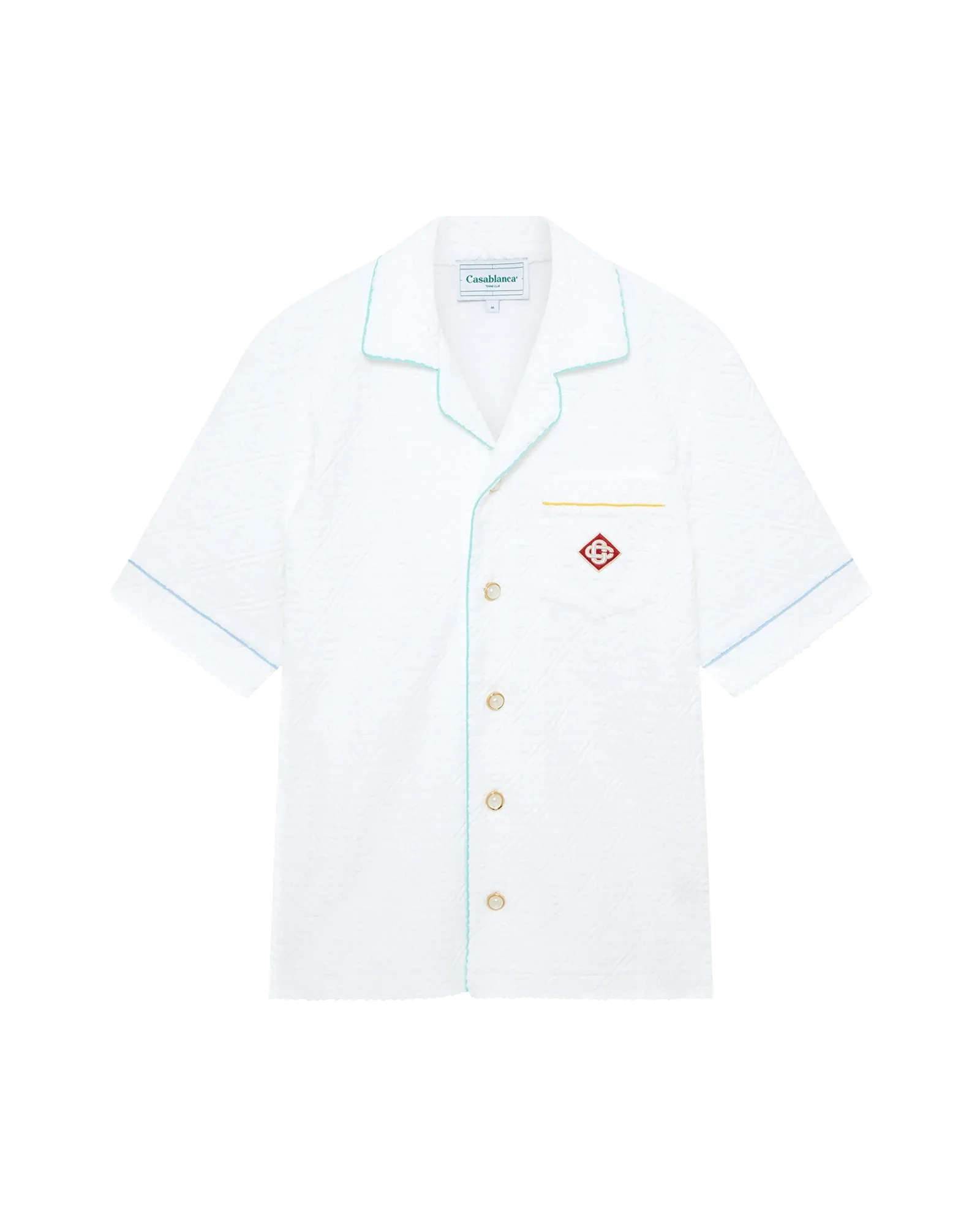 Monogram Short Sleeve Towelling Shirt sold by Casablanca