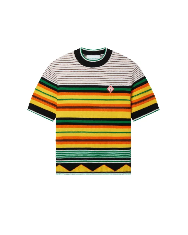 Knit Striped T Shirt made by Casablanca