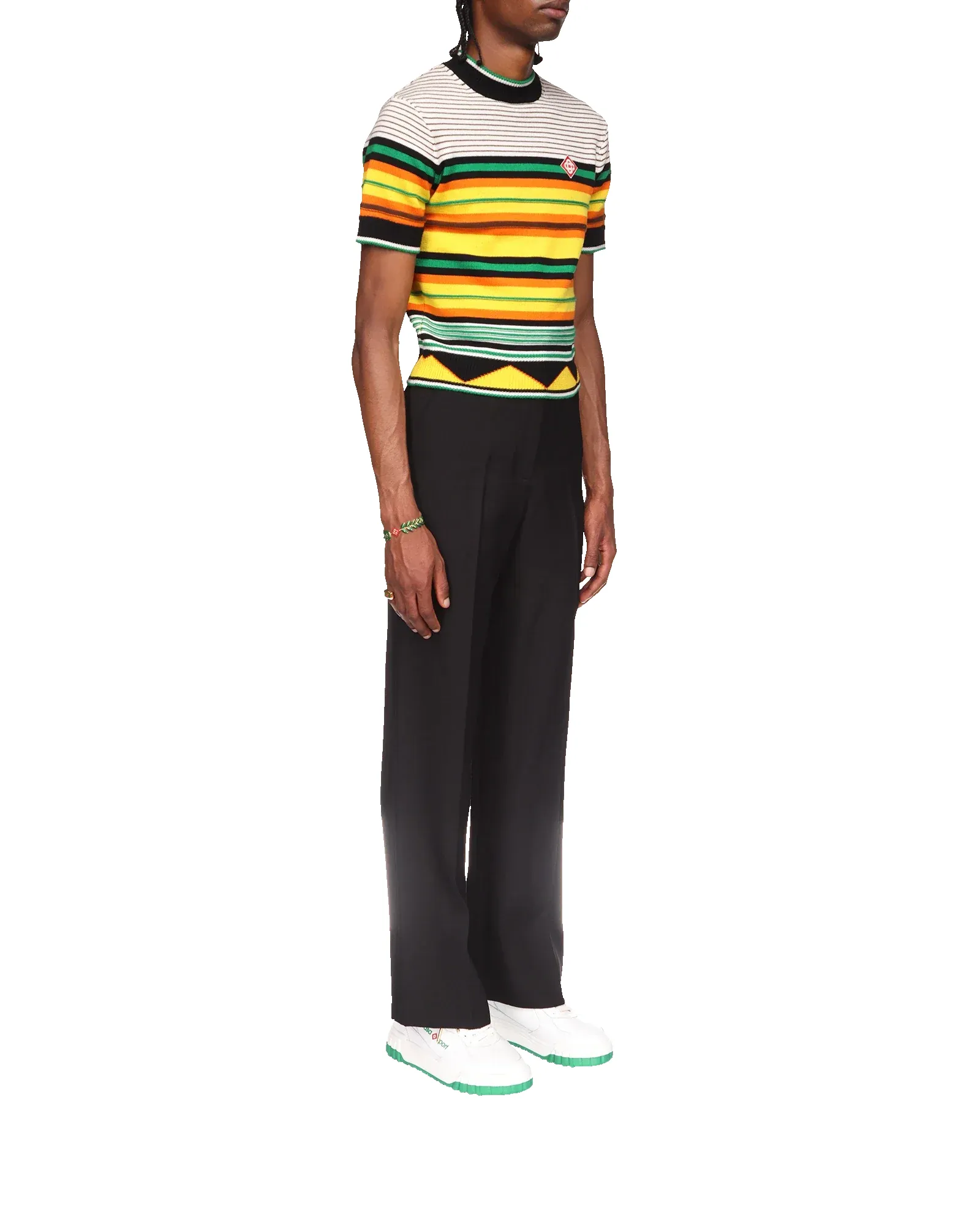 Knit Striped T Shirt sold by Casablanca product image thumbnail 5